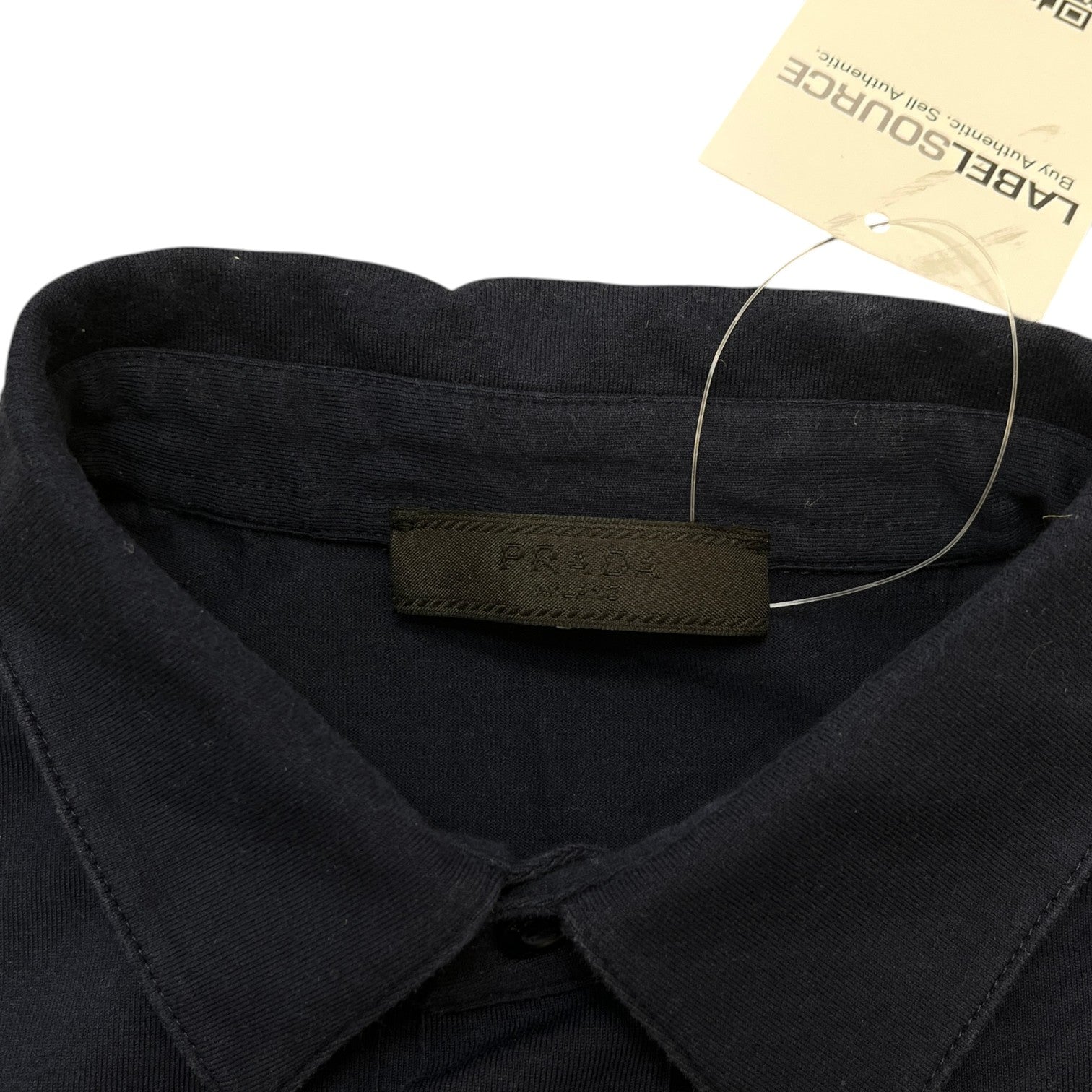 Men's Linear Rosa Polo Shirt Navy Size S