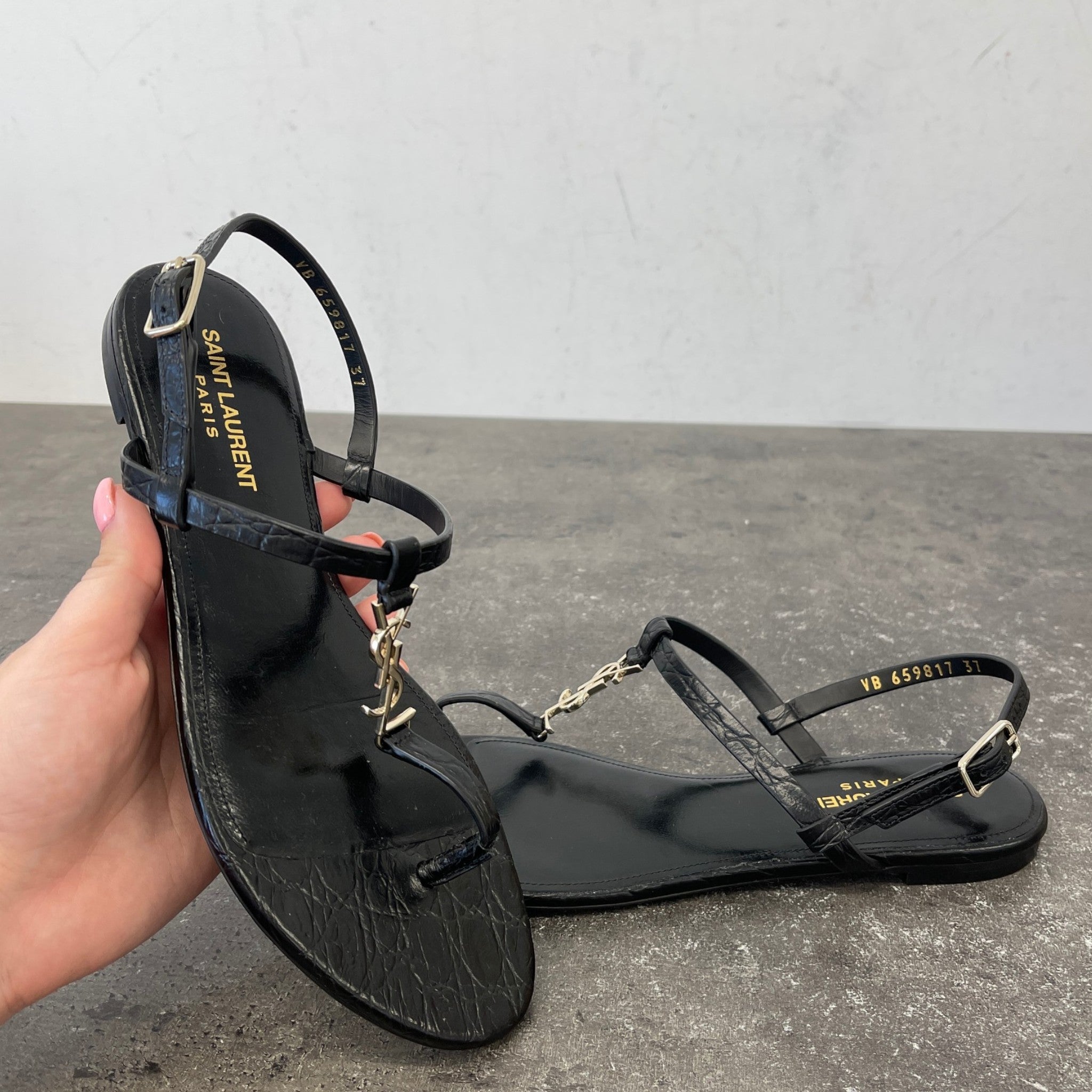 Women's Cassandra Sandals Black Size EU 37 / UK 4
