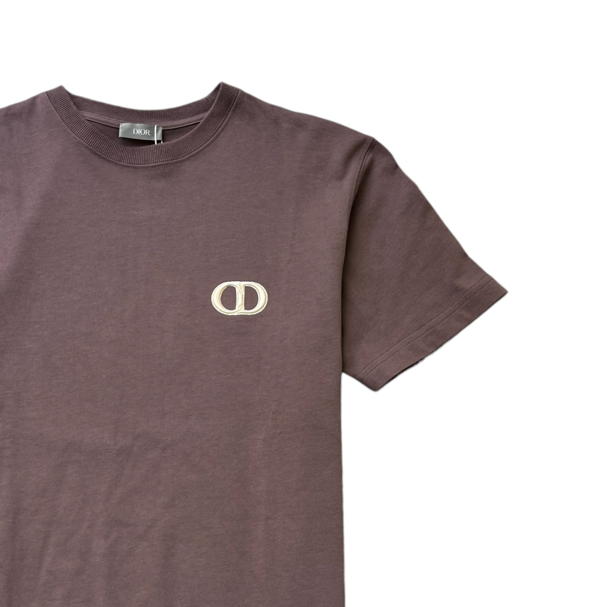 Men's Cd Embroidered Logo T-Shirt Brown Size S