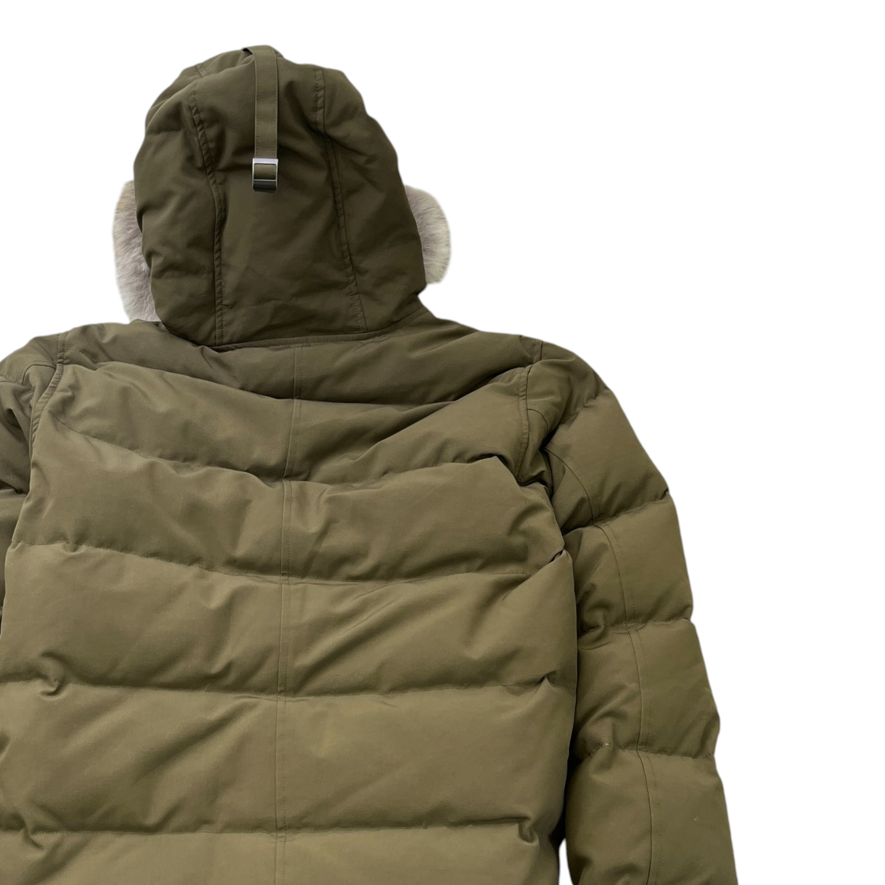 Men's Carson Parka Down Jacket Khaki Size L