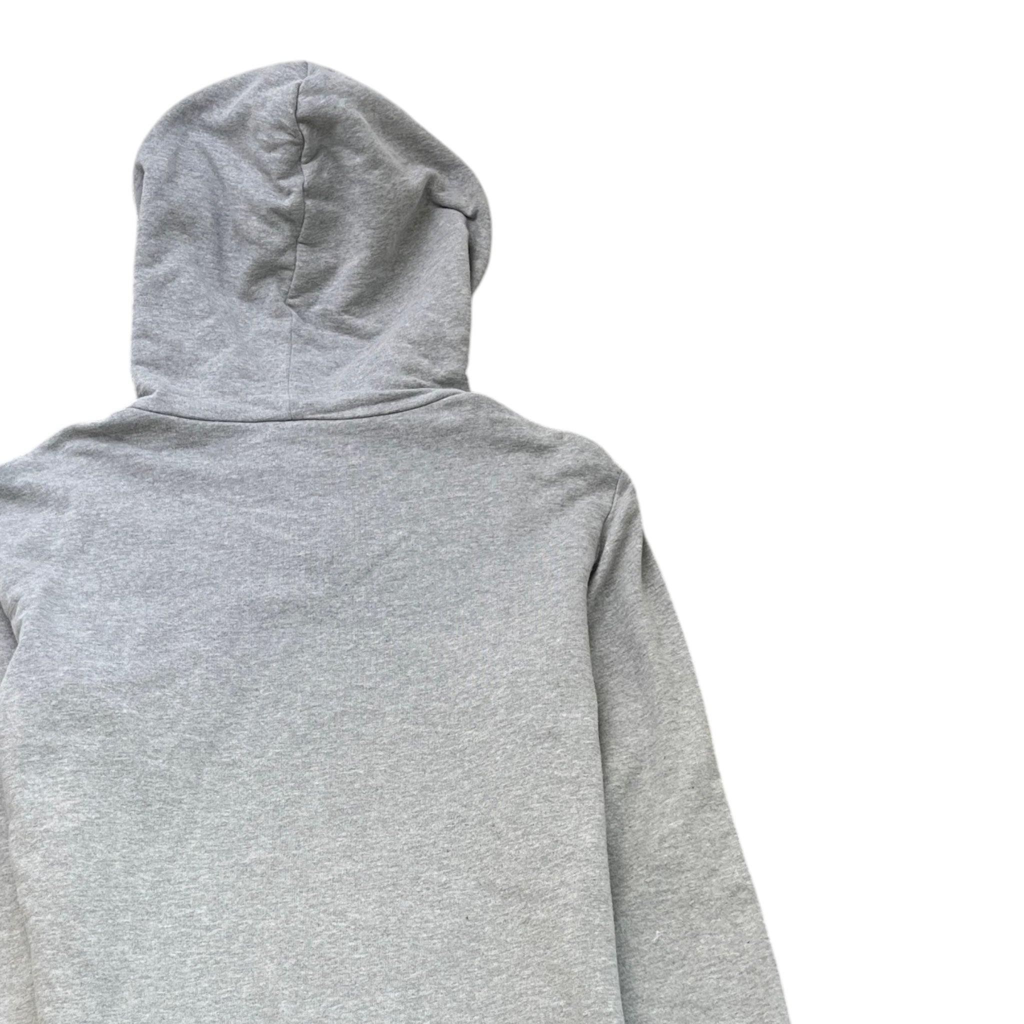 Men's Logo Print Hoodie Grey Size XL