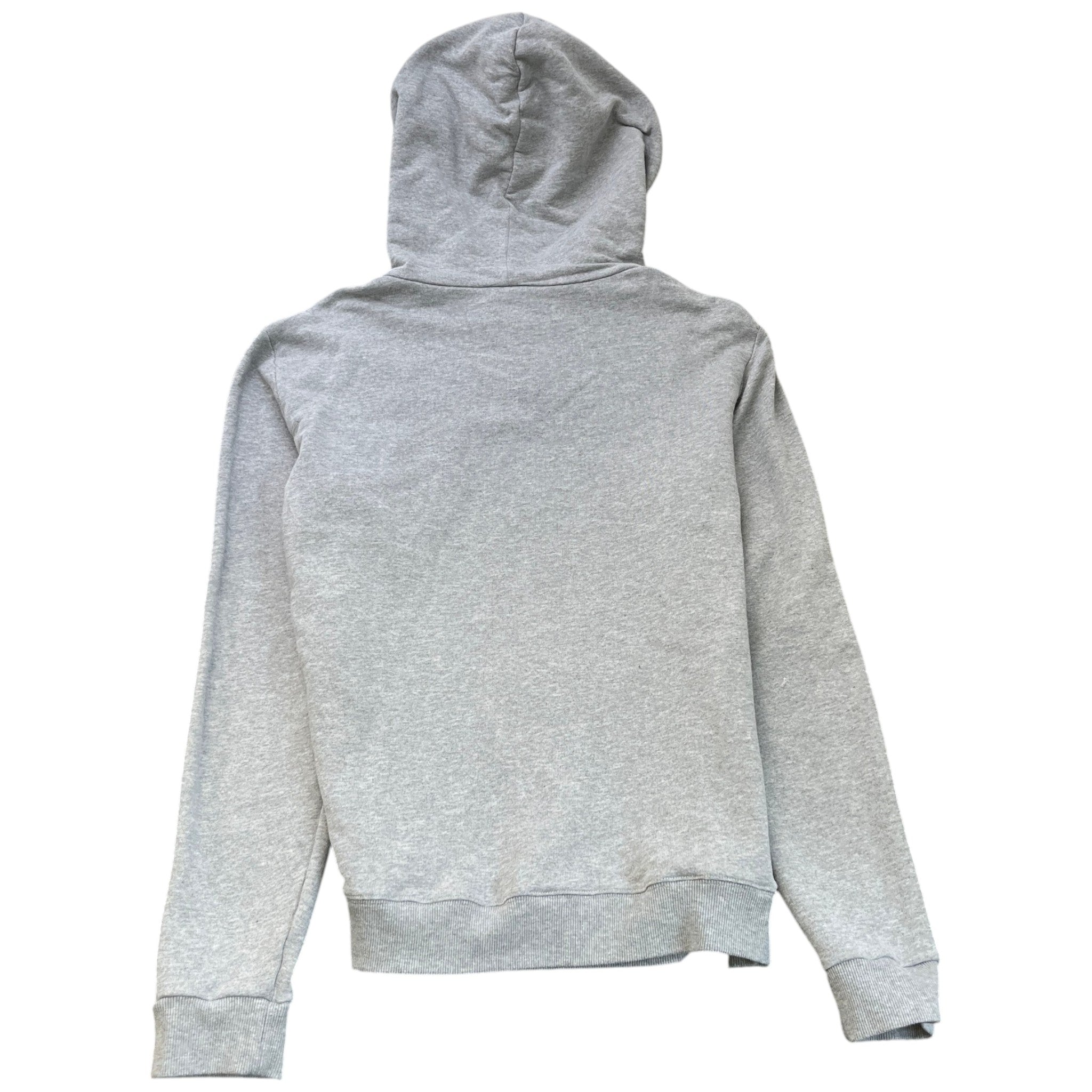 Men's Logo Print Hoodie Grey Size XL