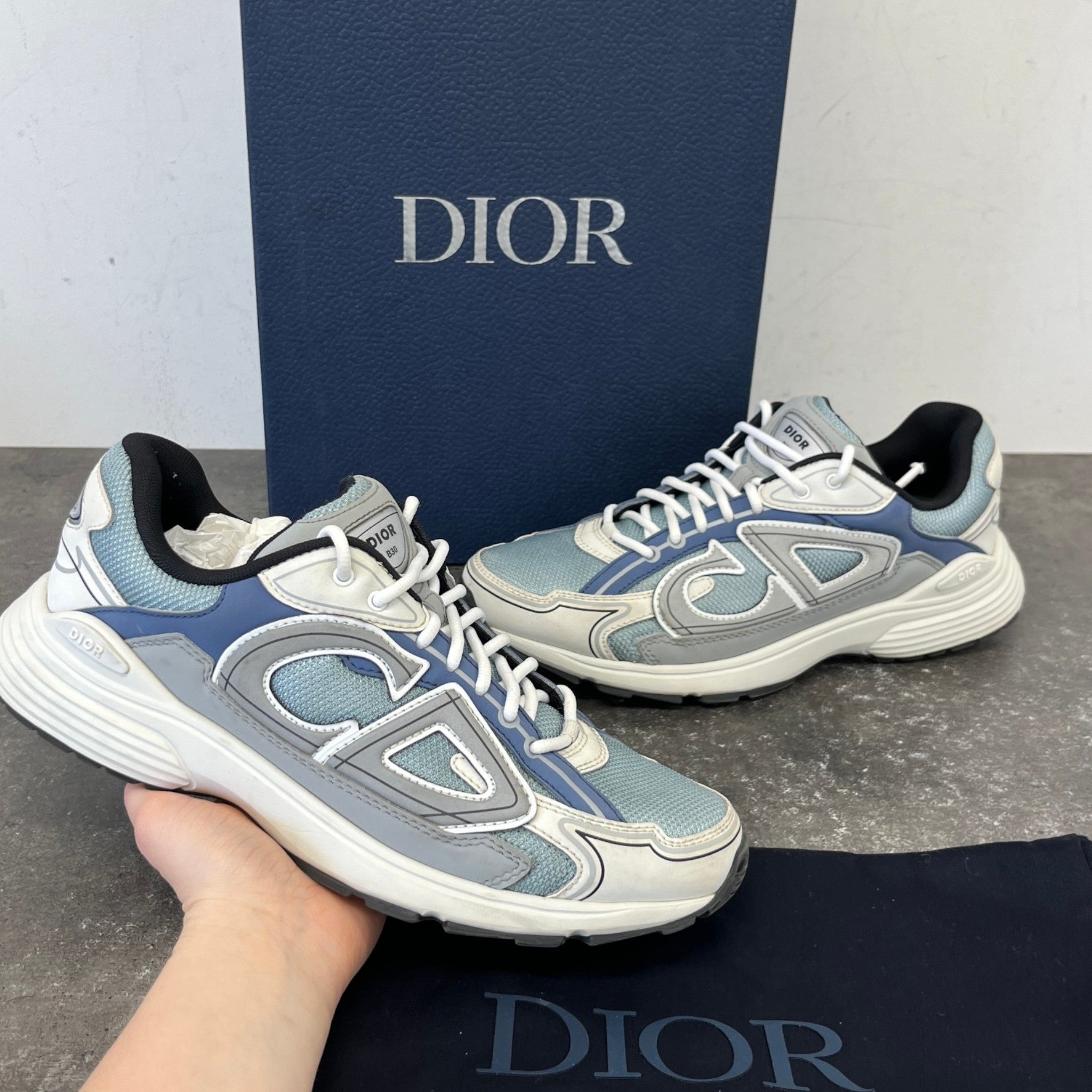 Men's B30 Low Trainers Blue Size EU 42 / UK 8