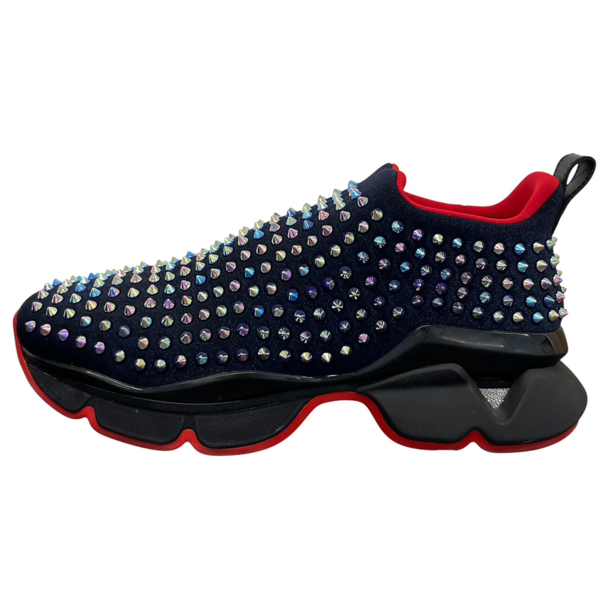 Men's Spike Sock Low Trainers Blue Size EU 44 / UK 10