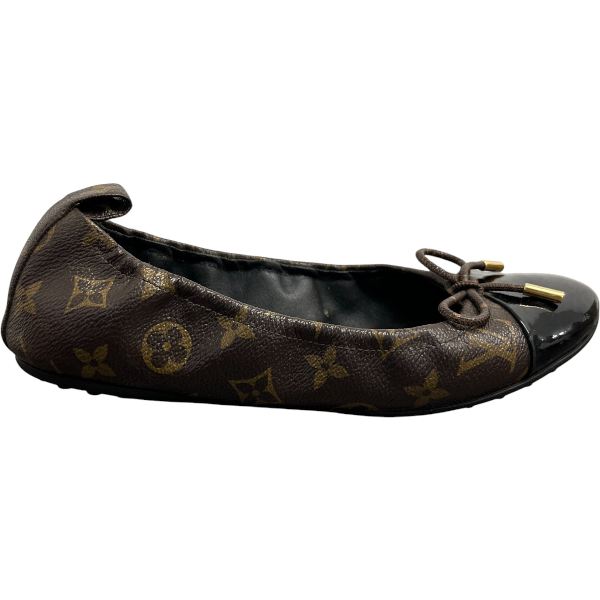 Women's Monogram Flirty Ballerina Mules Brown Size EU 37.5 / UK 4.5