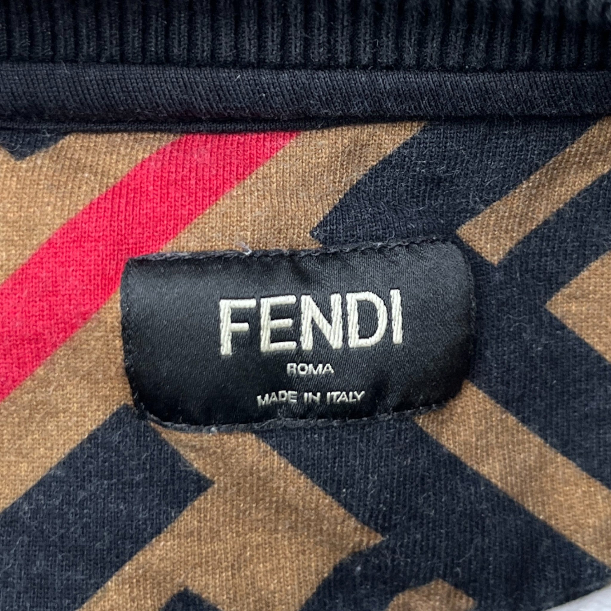 Men's Ff Monogram Sweatshirt Multi-Coloured Size L