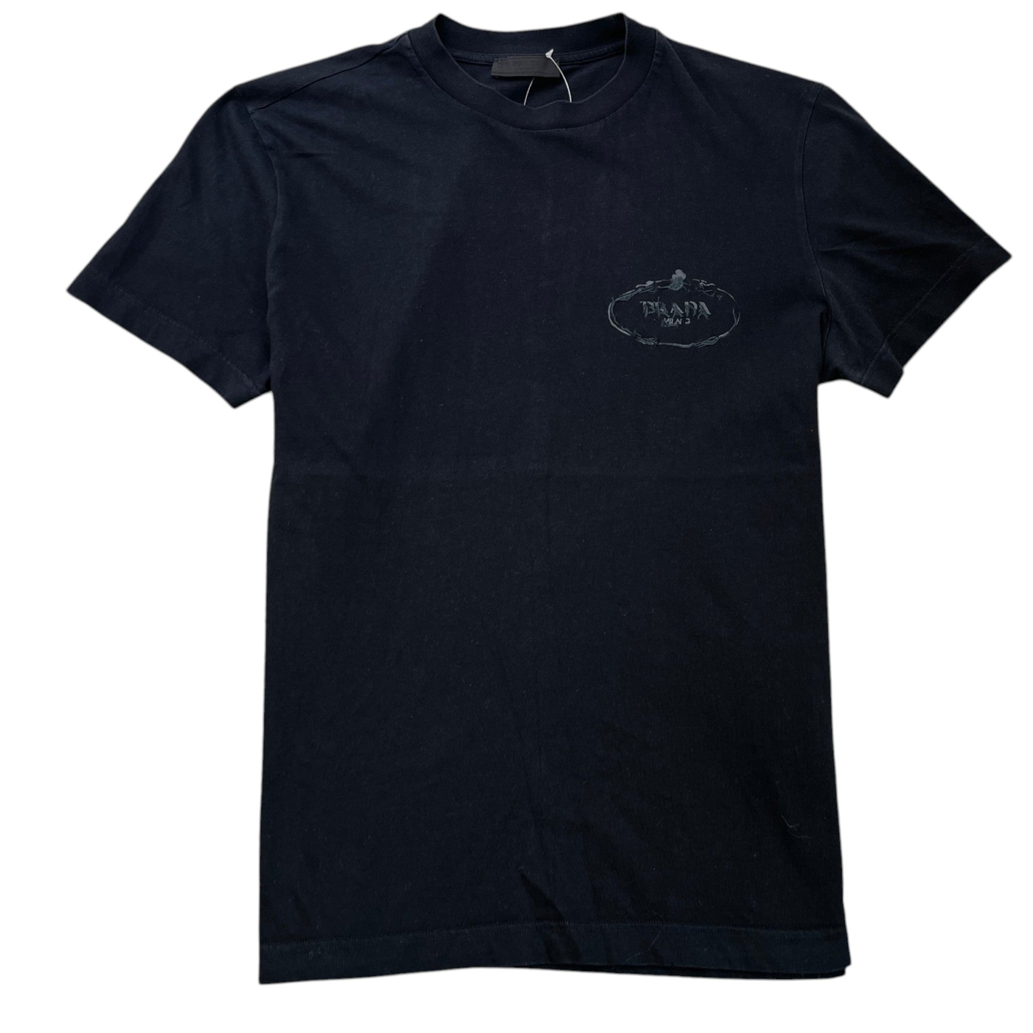 Men's Embroidered Logo T-Shirt Black Size L