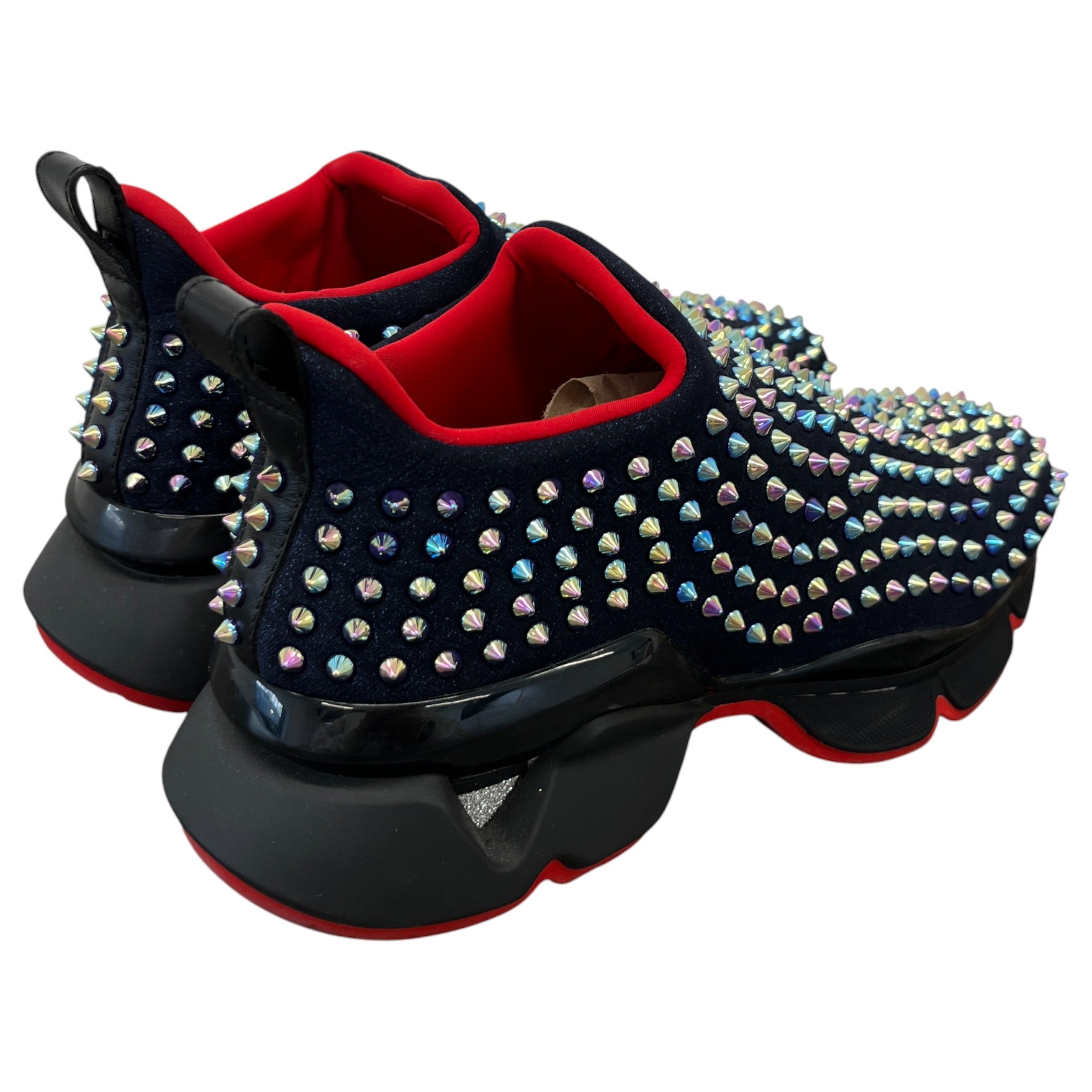 Men's Spike Sock Low Trainers Blue Size EU 44 / UK 10