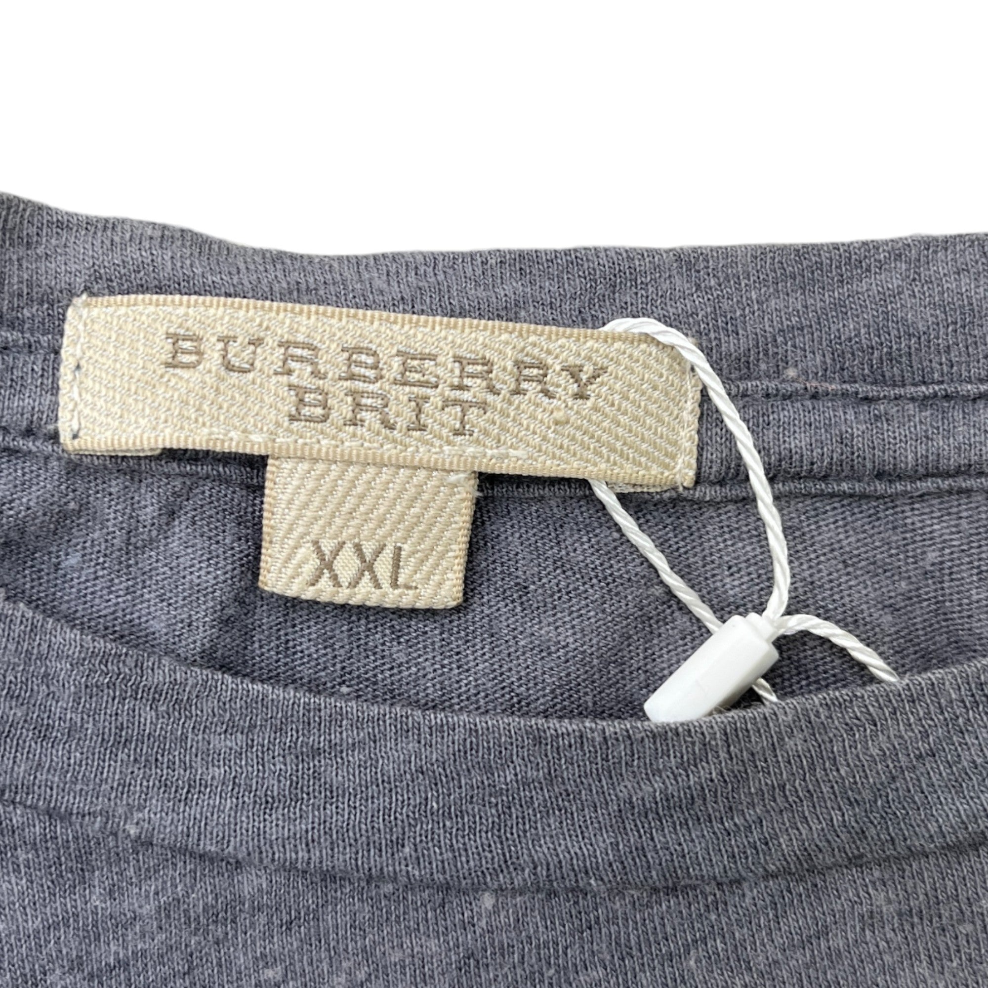 Men's Logo Print T-Shirt Blue Size XXL