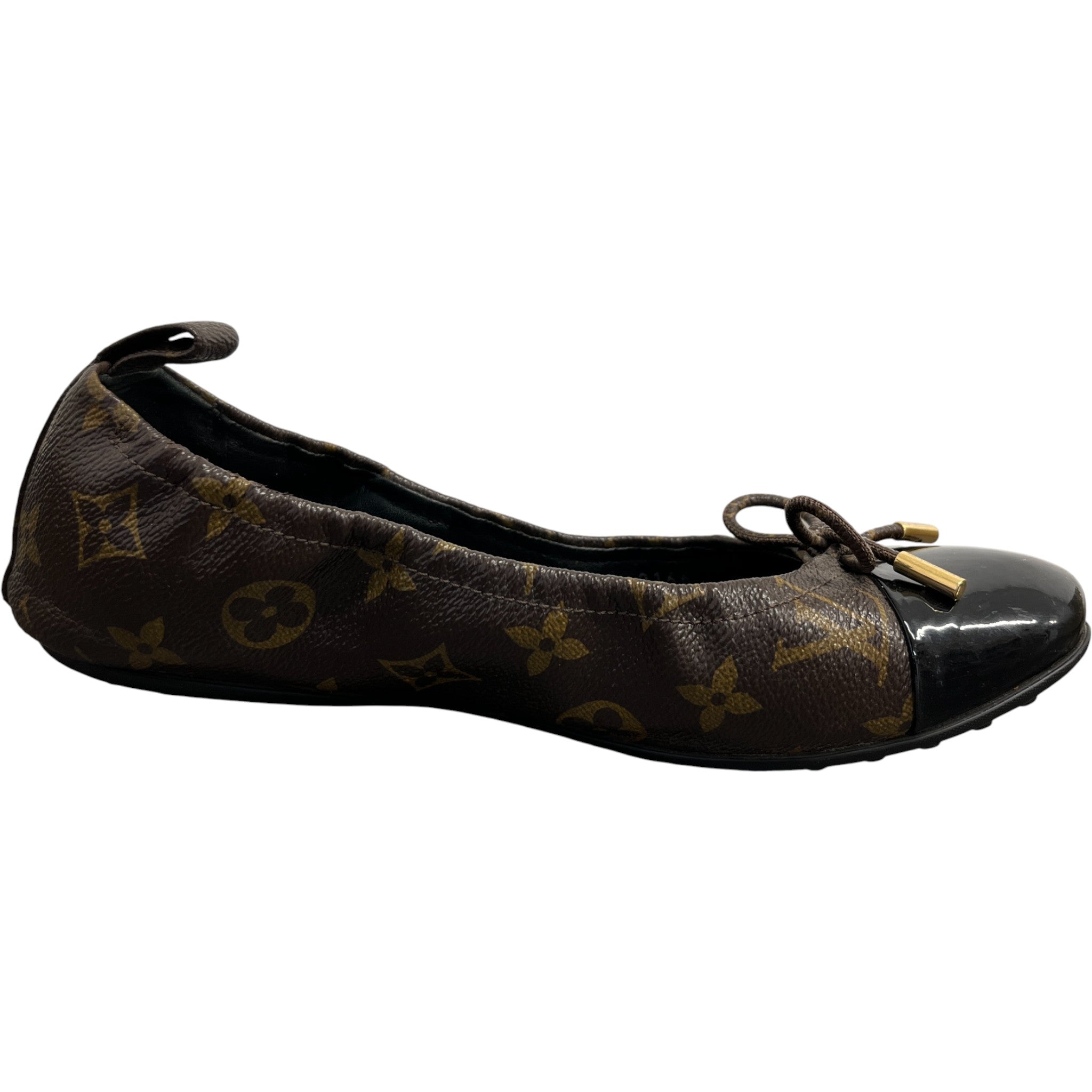 Women's Monogram Flirty Ballerina Mules Brown Size EU 37.5 / UK 4.5