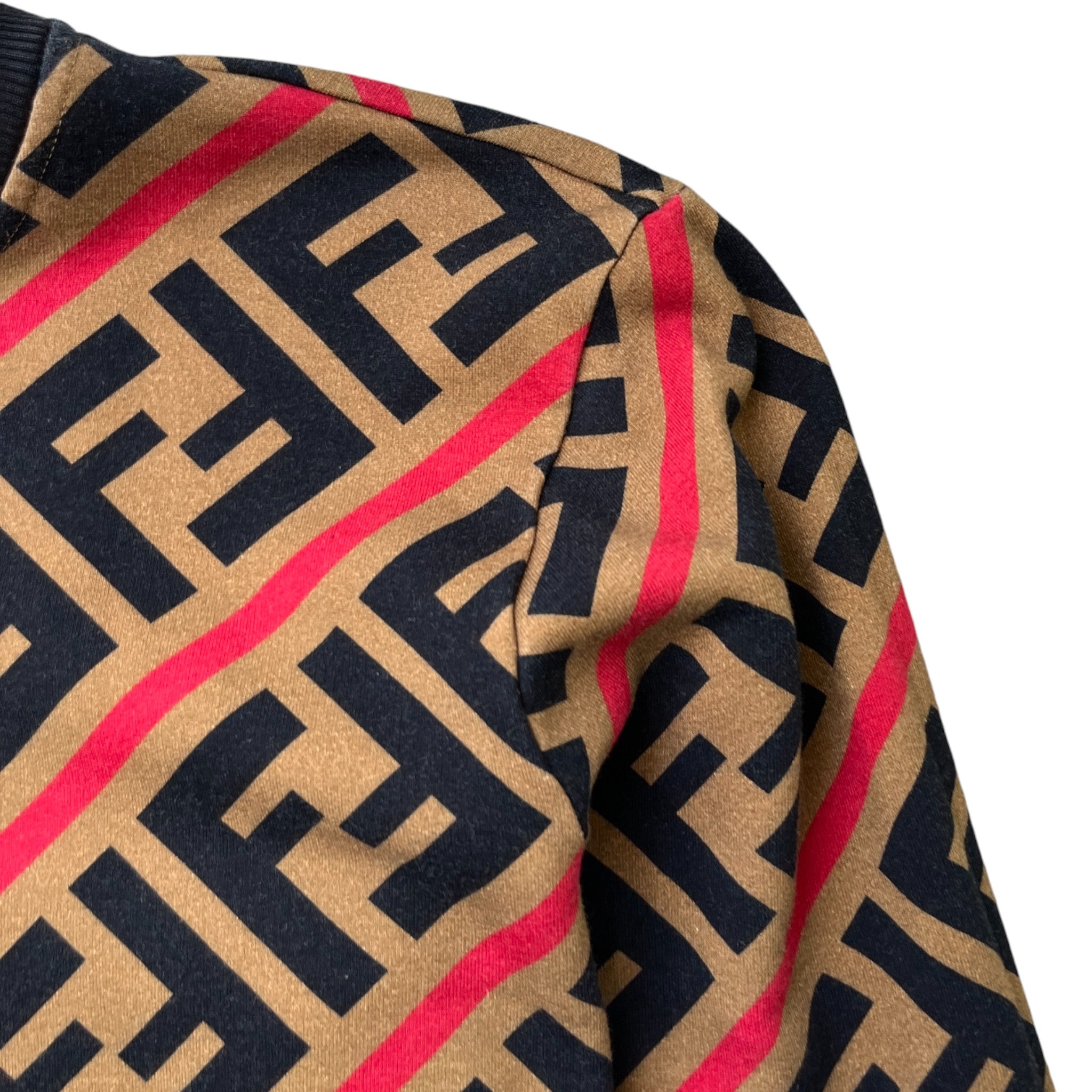 Men's Ff Monogram Sweatshirt Multi-Coloured Size L