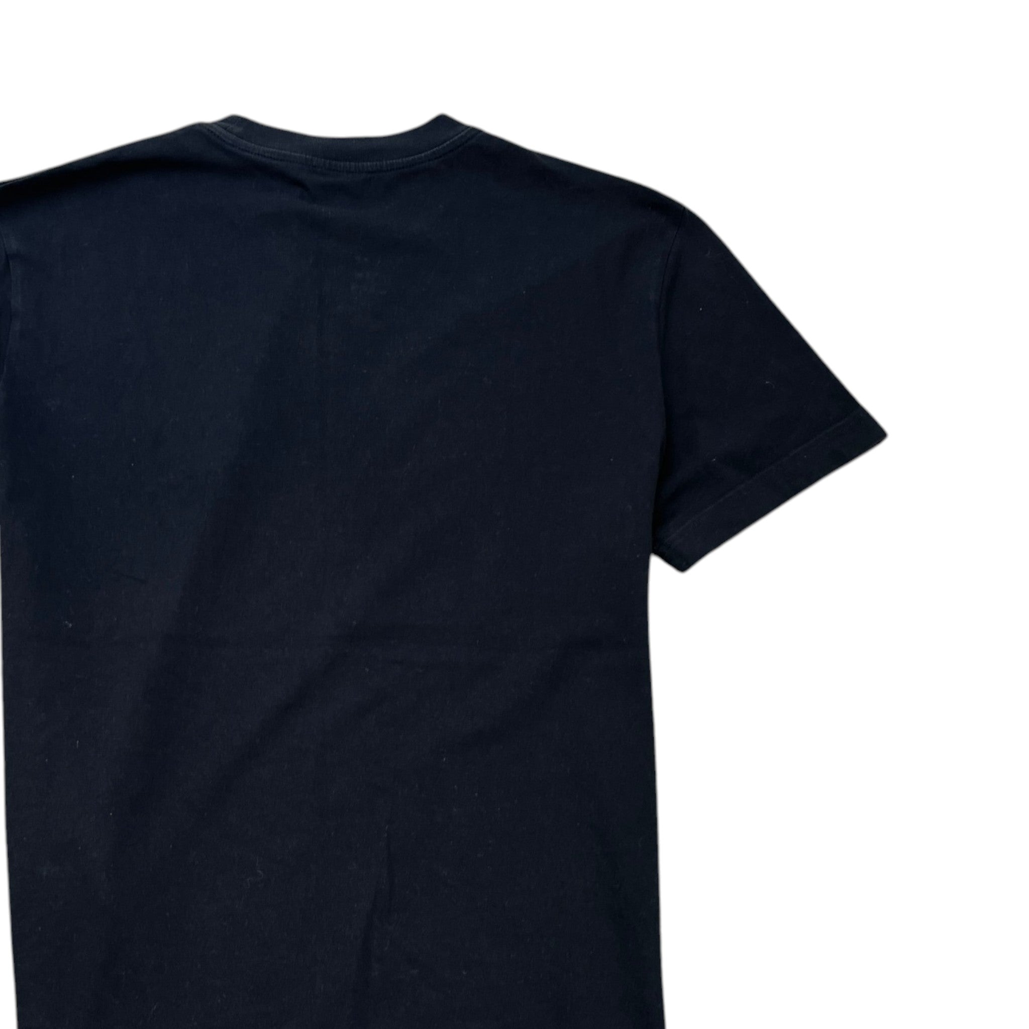 Men's Embroidered Logo T-Shirt Black Size L