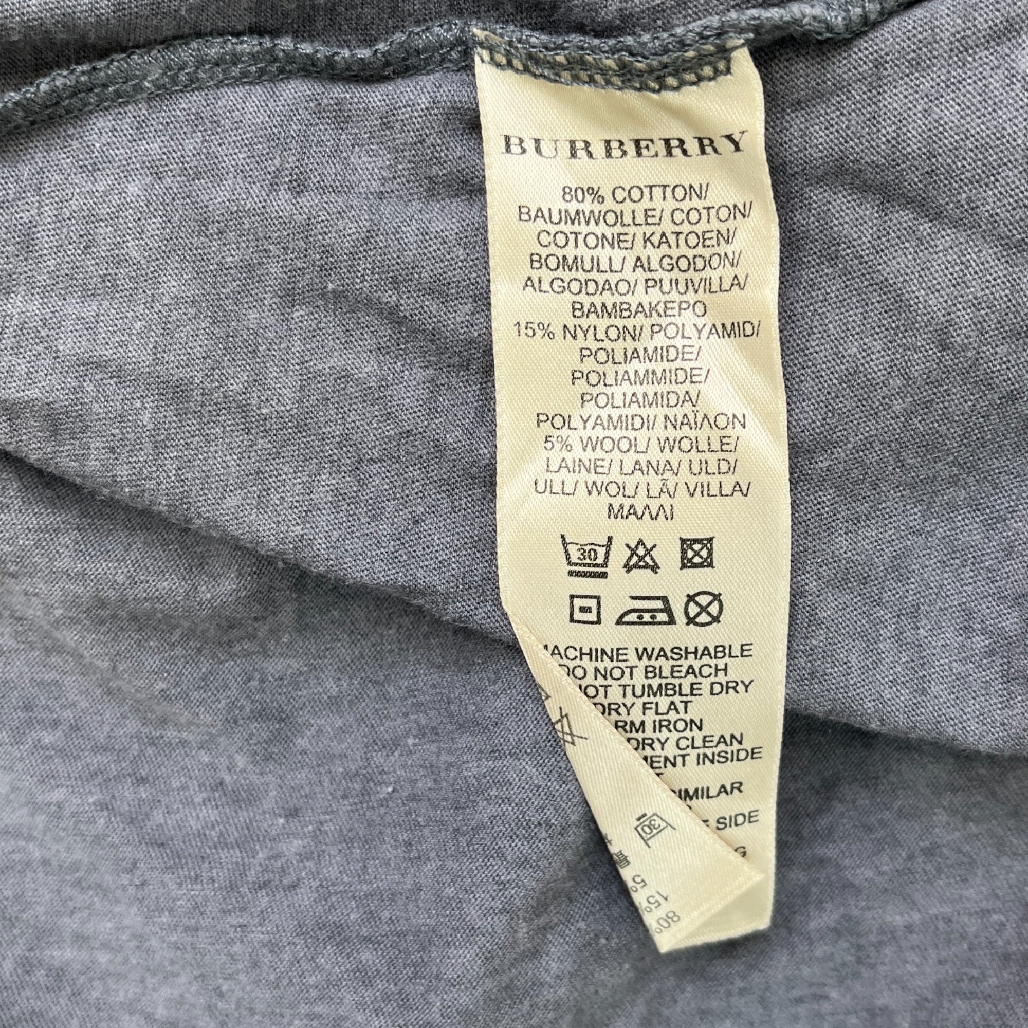 Men's Logo Print T-Shirt Blue Size XXL