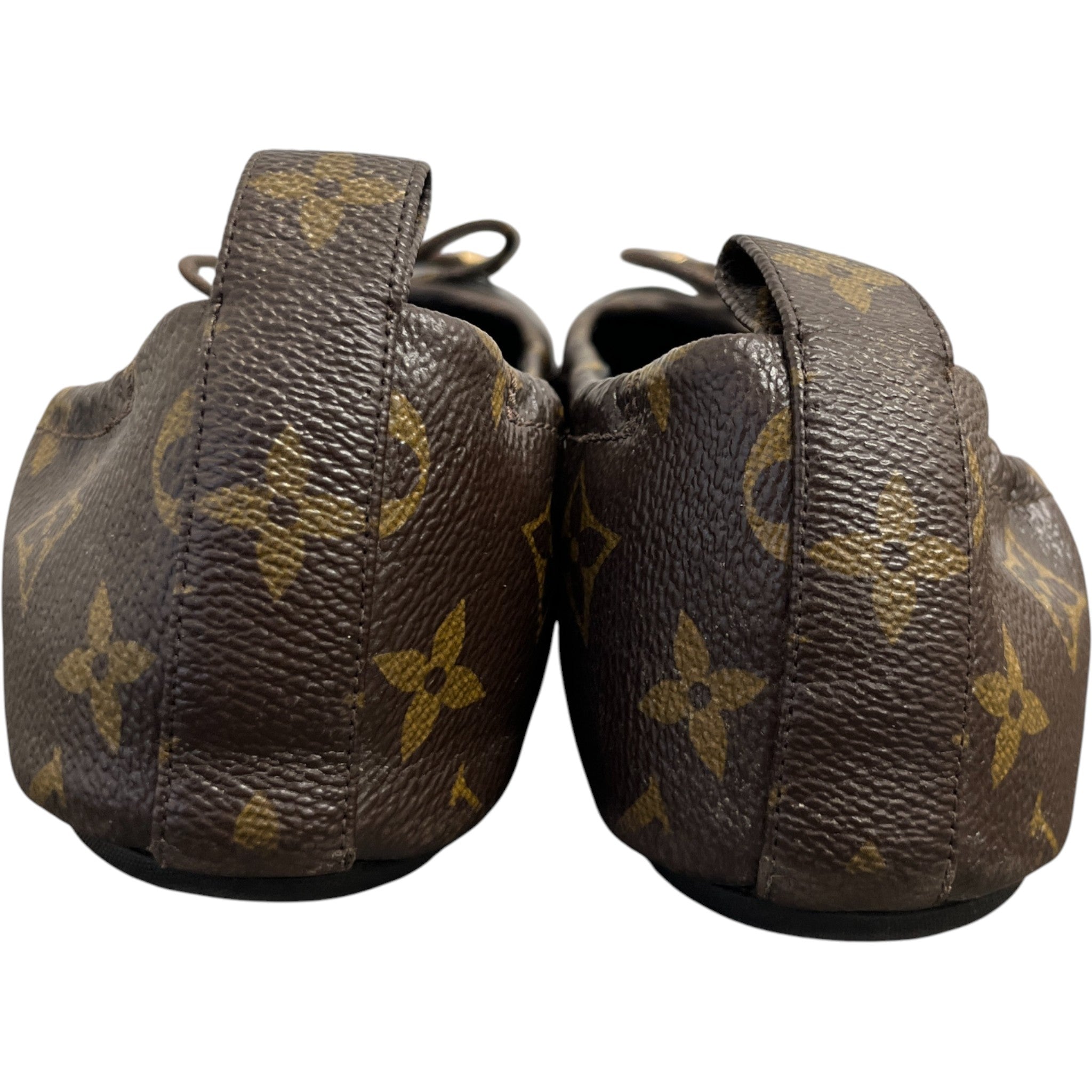 Women's Monogram Flirty Ballerina Mules Brown Size EU 37.5 / UK 4.5