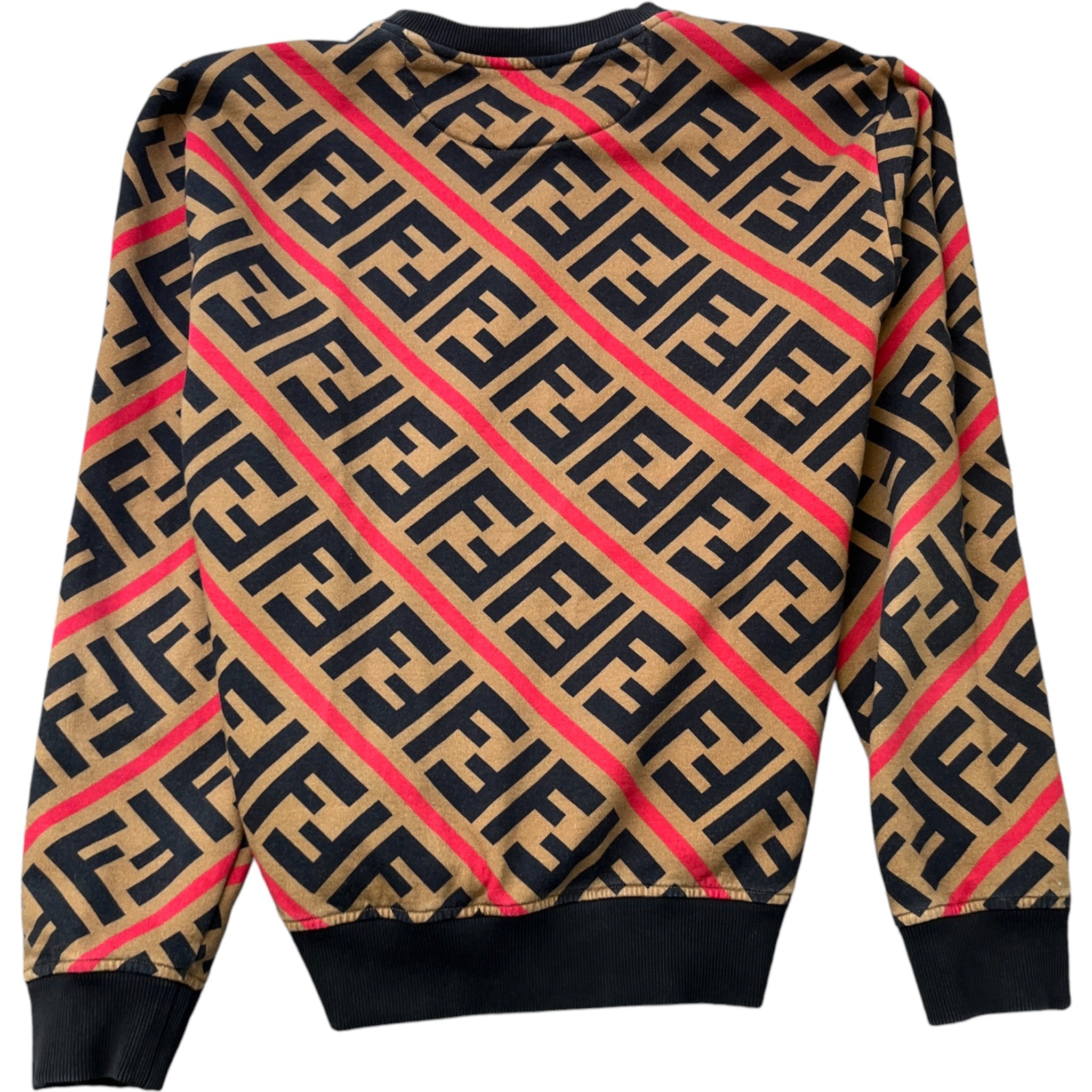 Men's Ff Monogram Sweatshirt Multi-Coloured Size L