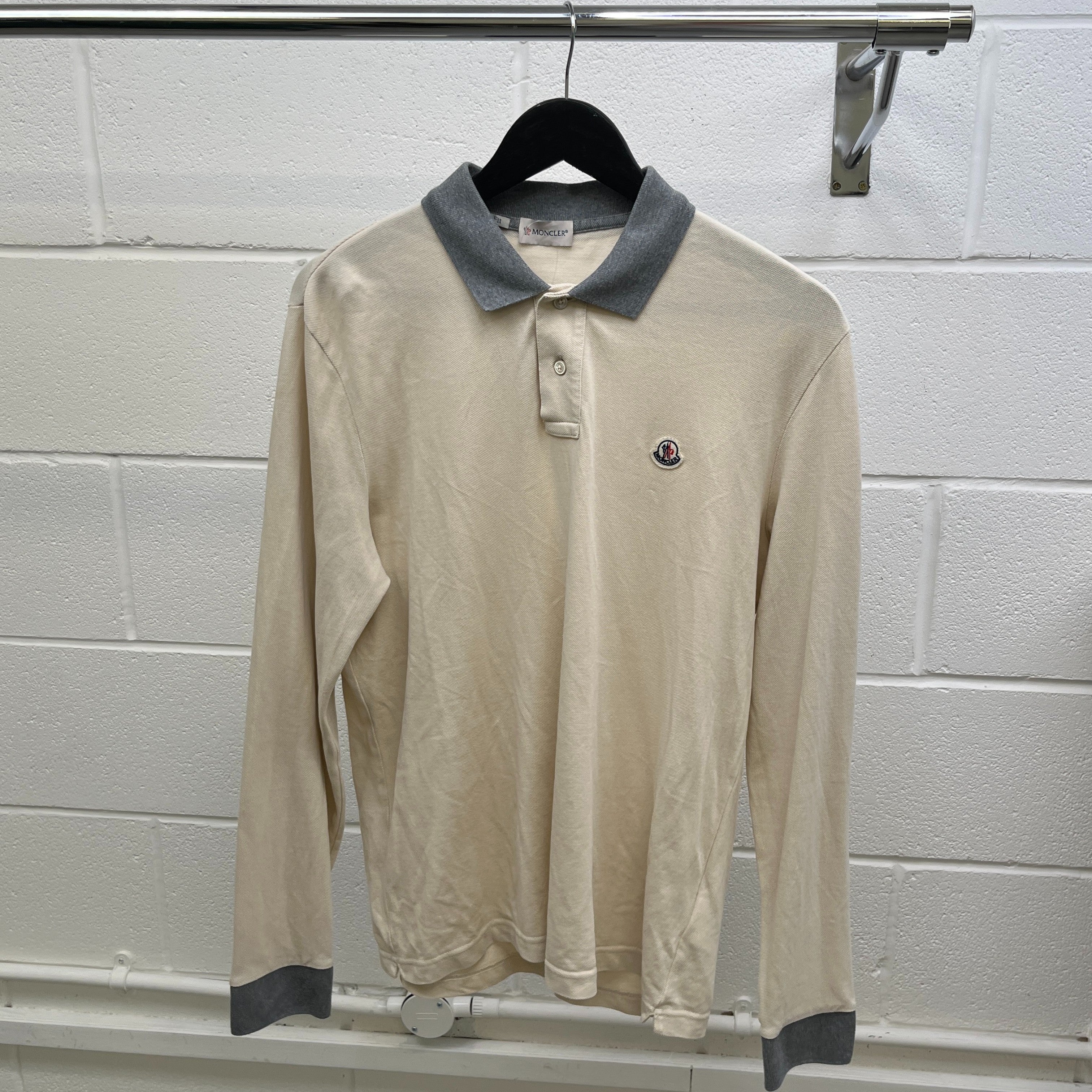 Men's Maglia Polo Shirt Beige Size L