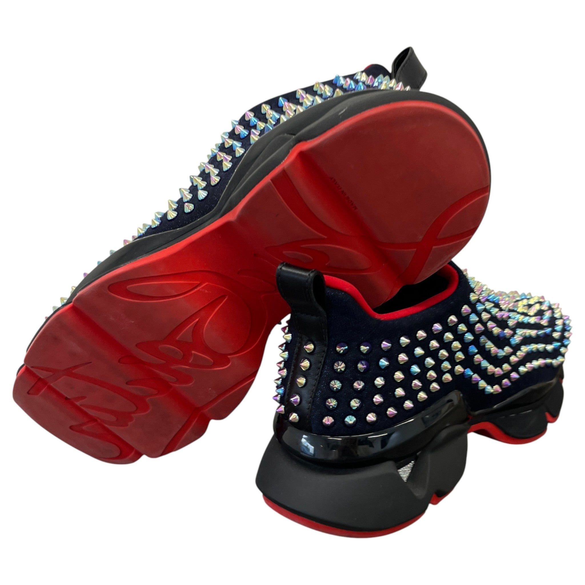 Men's Spike Sock Low Trainers Blue Size EU 44 / UK 10