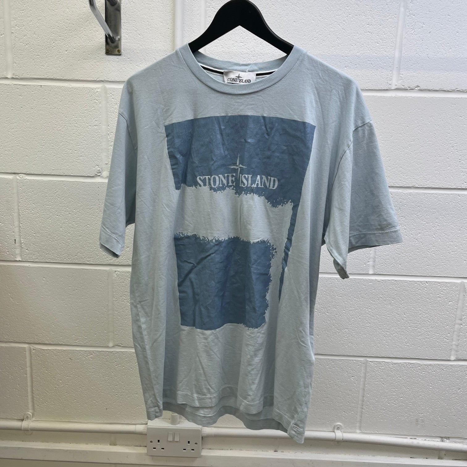 Men's Graphic Logo T-Shirt White Size M