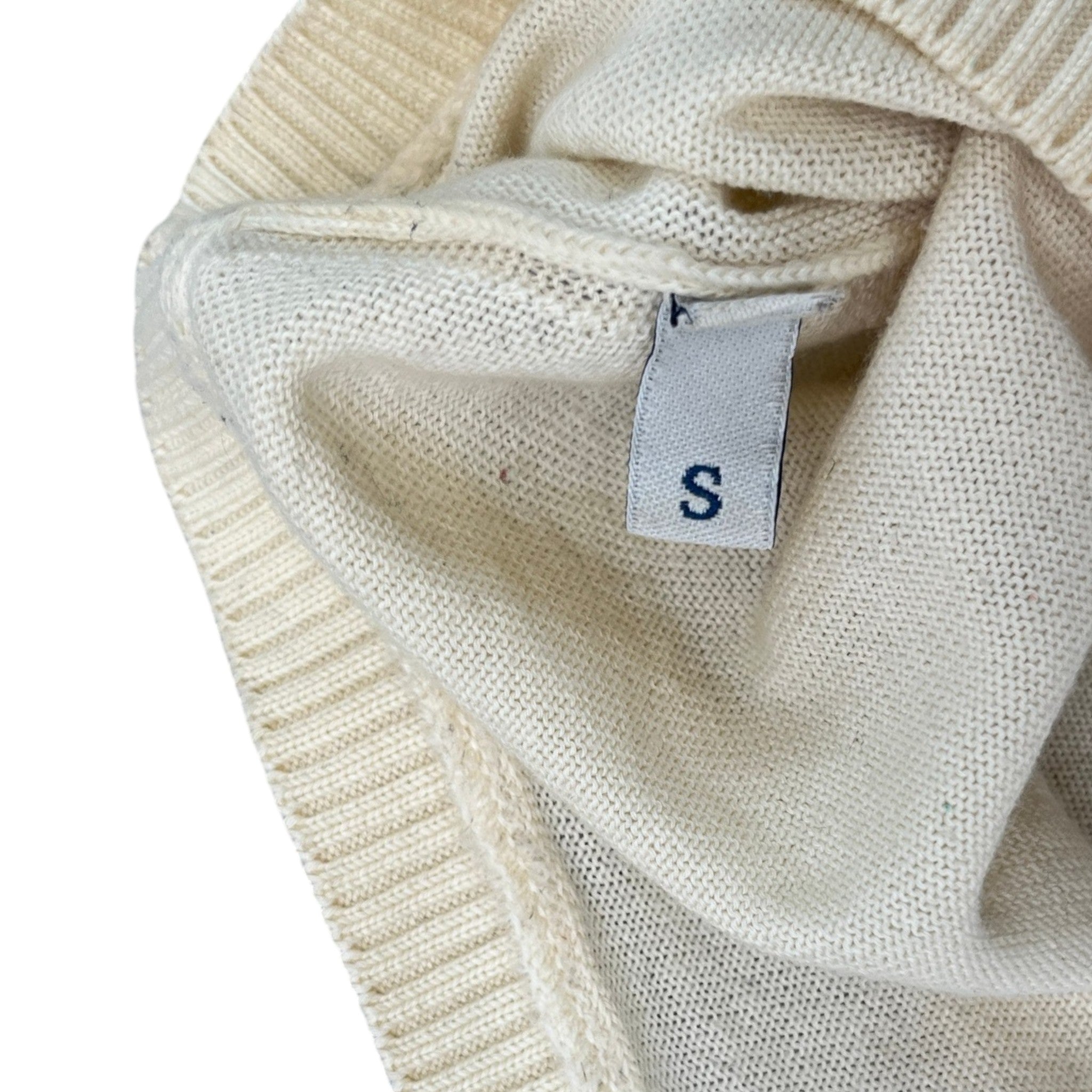 Men's Maglione Tricot Jumper Cream Size S