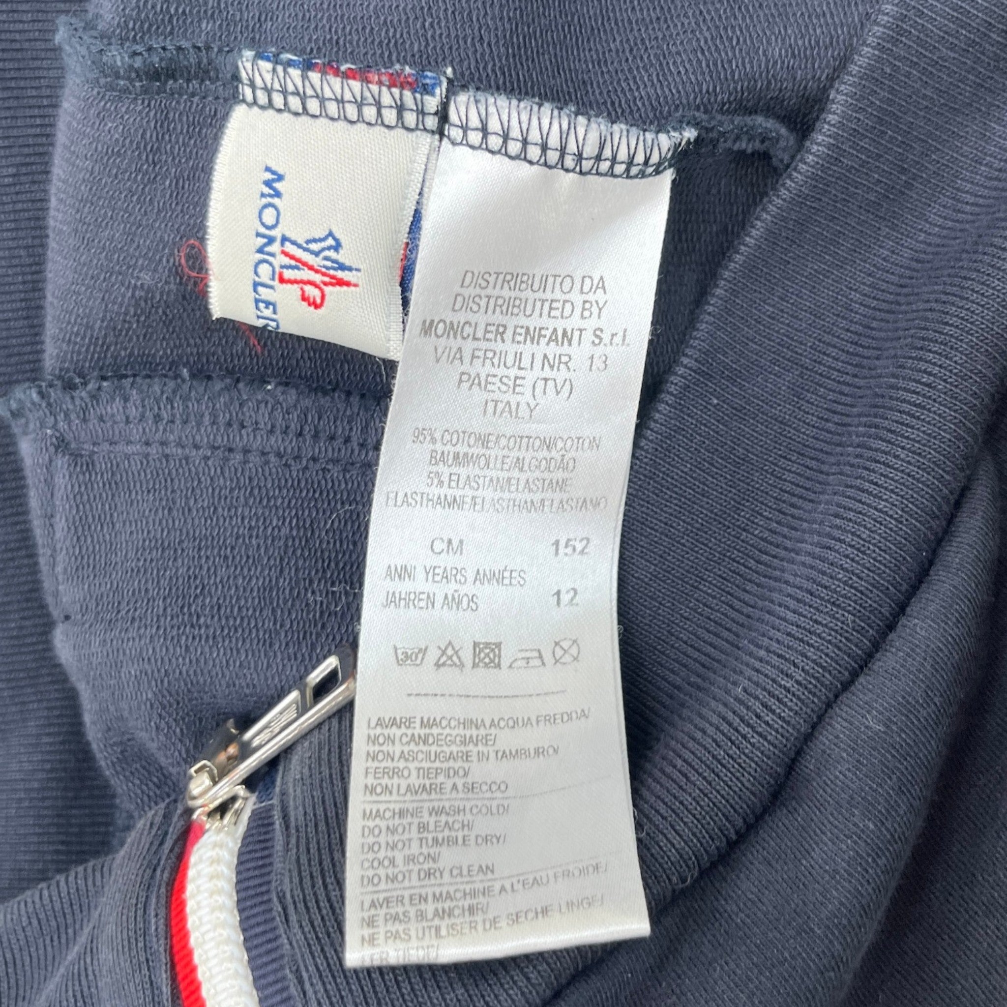 Men's Boys Age 12 Maglia Jacket Navy Size Junior Age 12