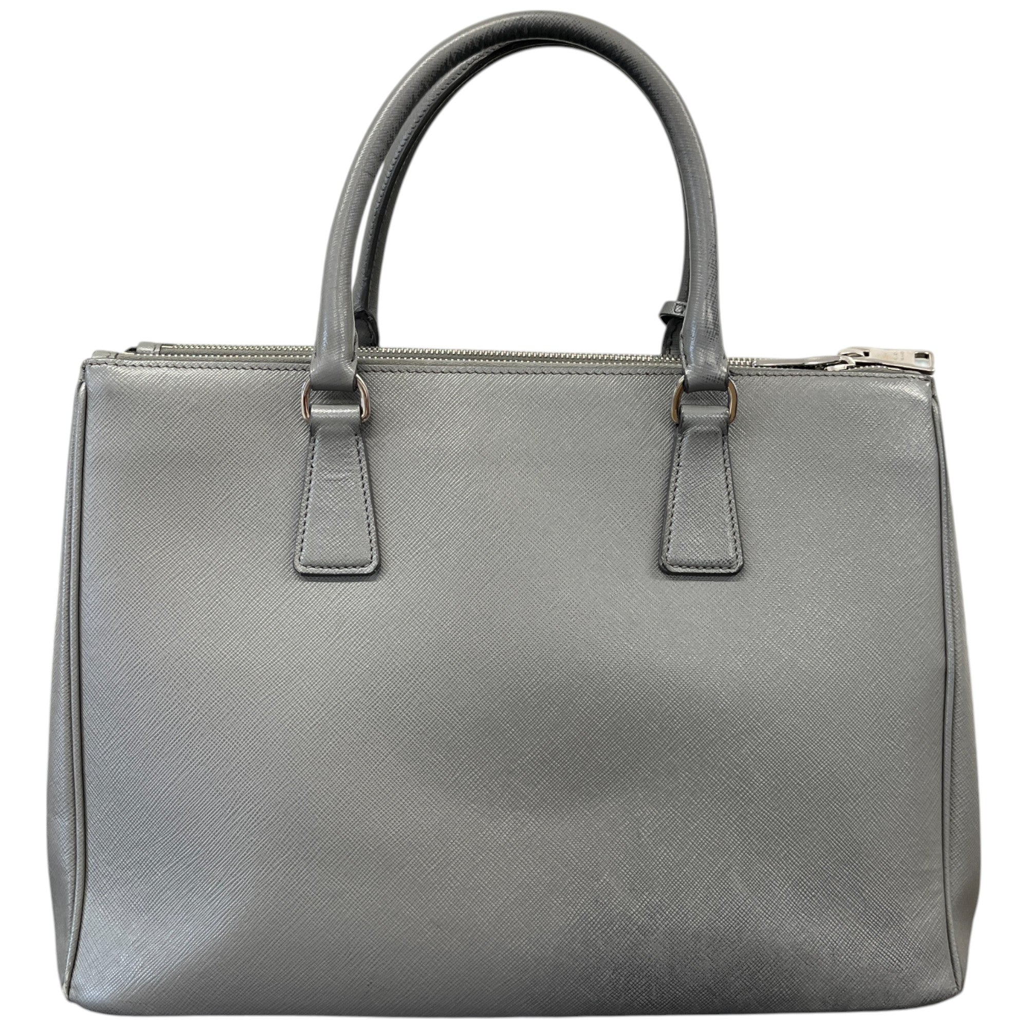 Women's Saffiano Galleria Double Zip Handbag Grey