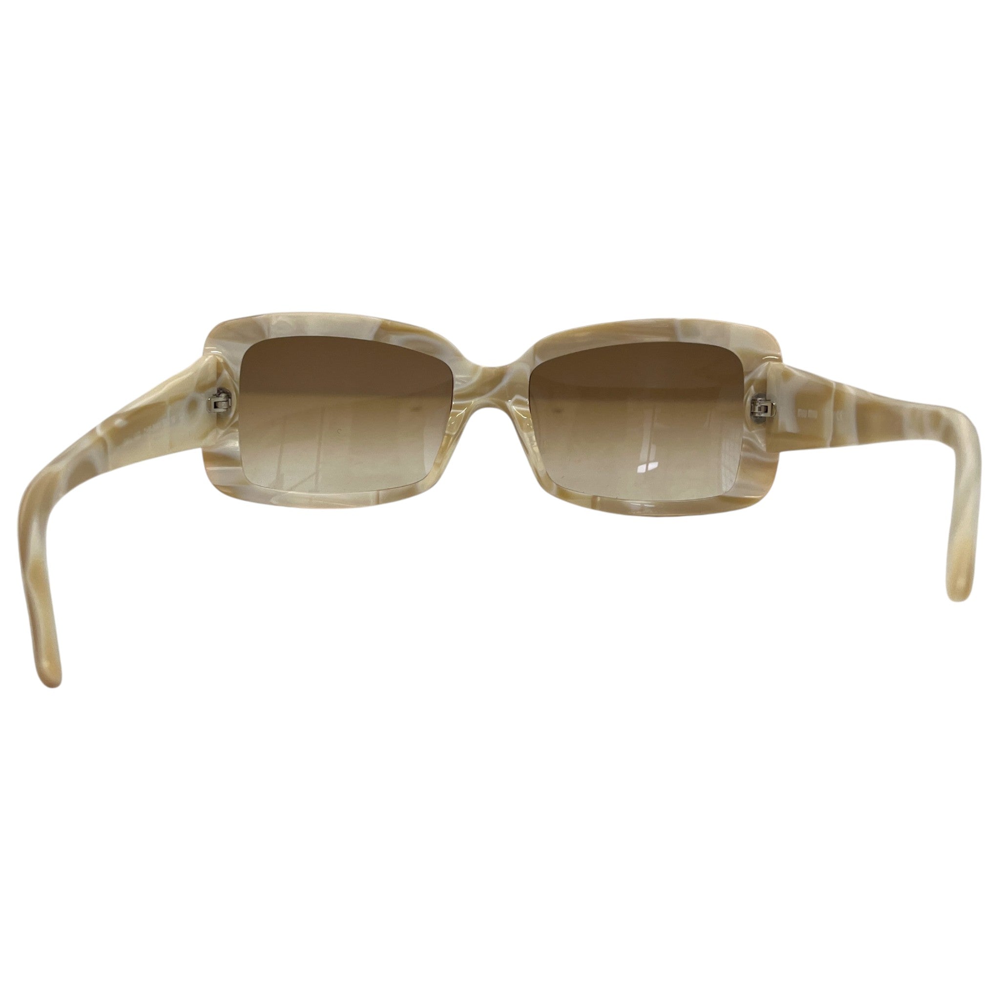 Women's Marble Frame Sunglasses Cream
