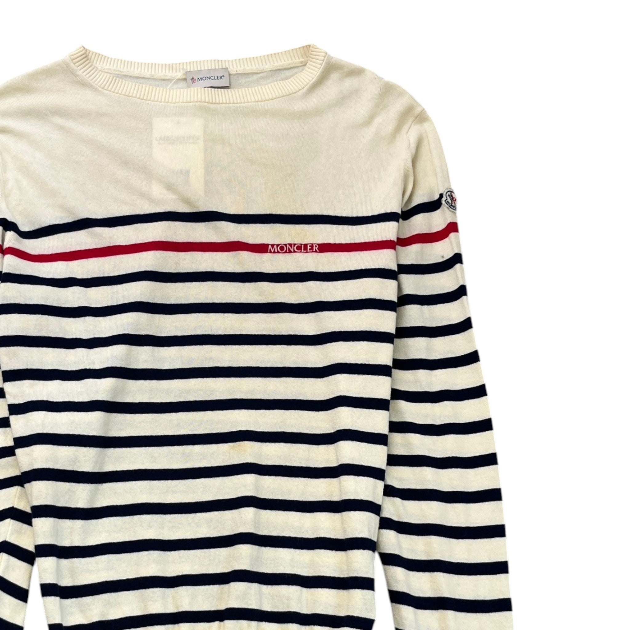Men's Maglione Tricot Jumper Cream Size S