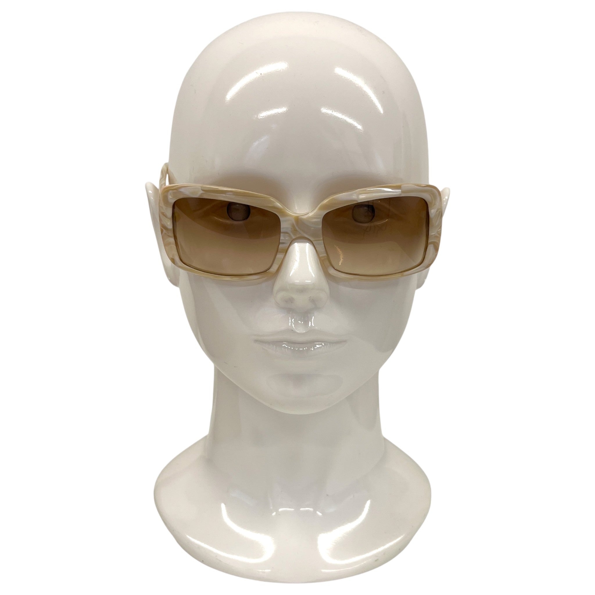Women's Marble Frame Sunglasses Cream