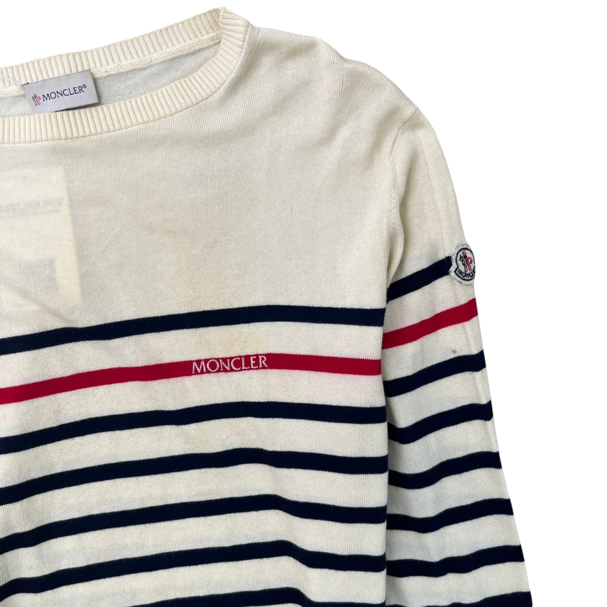 Men's Maglione Tricot Jumper Cream Size S