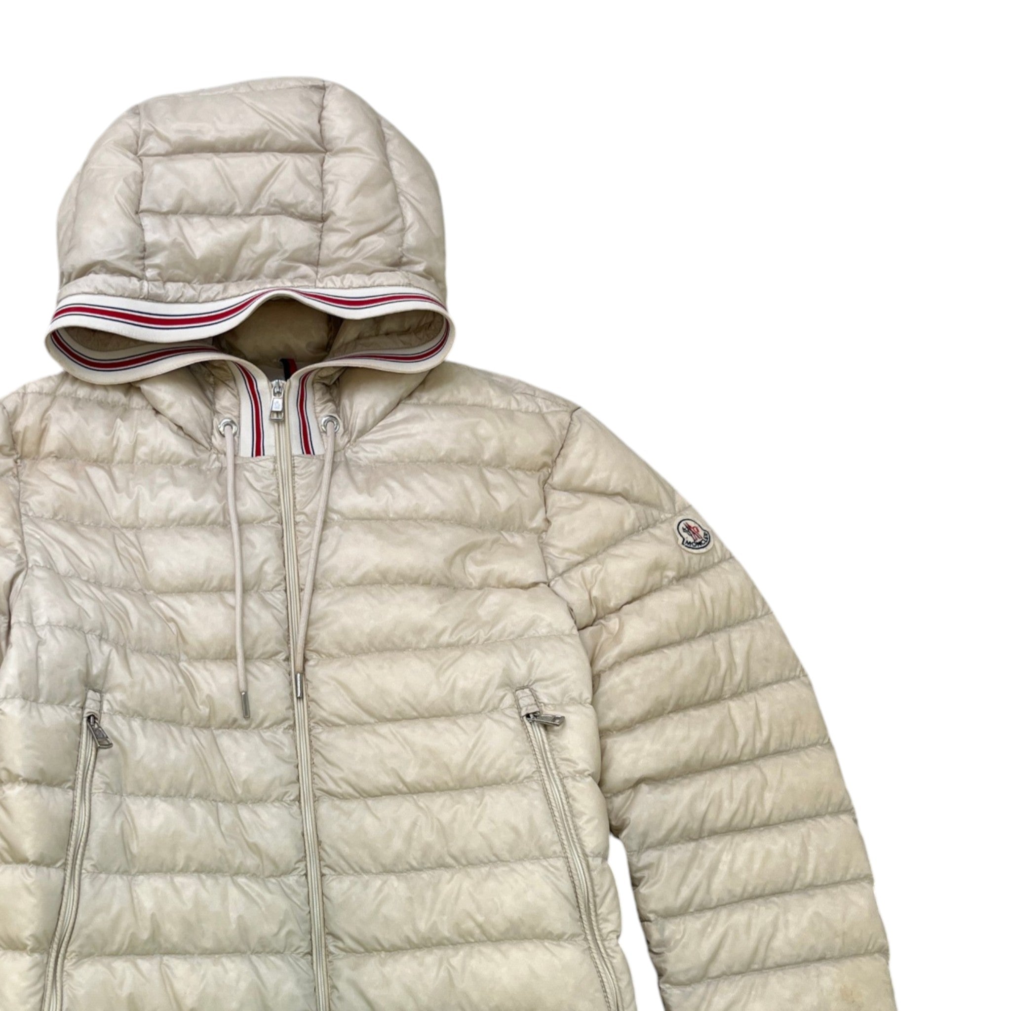 Men's Eliot Down Jacket Cream Size 4 / XL