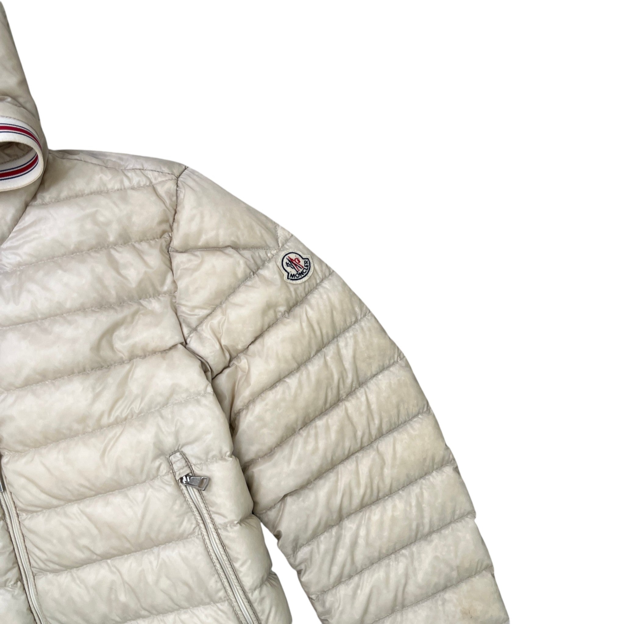 Men's Eliot Down Jacket Cream Size 4 / XL