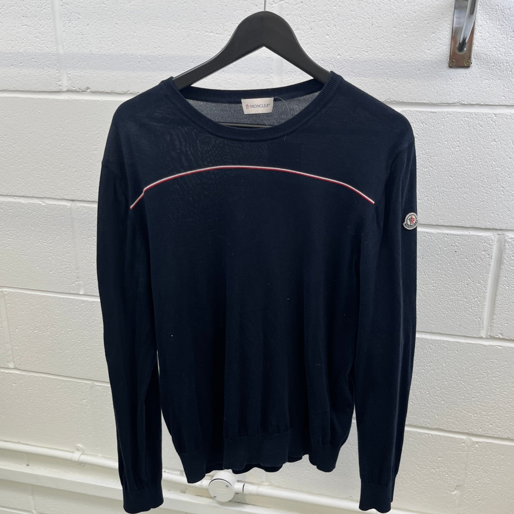 Men's Maglia Tricot Sweatshirt Navy Size XL