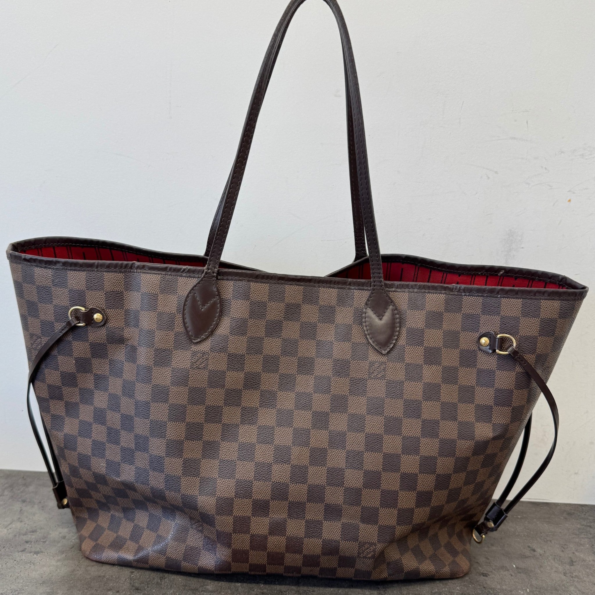 Women's Damier Ebene Neverfull Gm Tote Handbag Brown