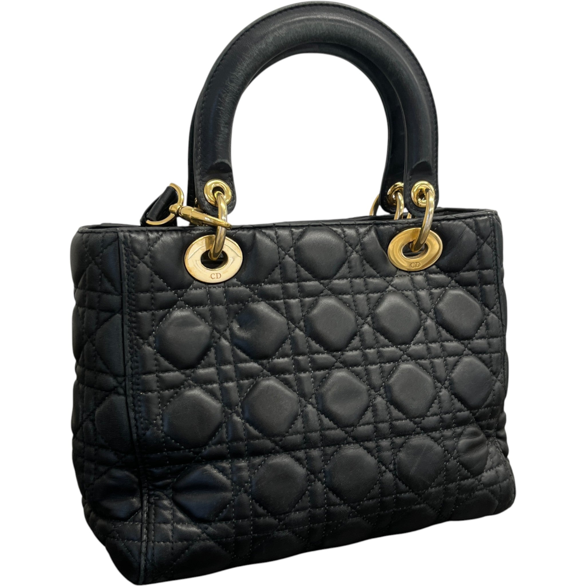 Women's Lady Dior Medium Bag Black