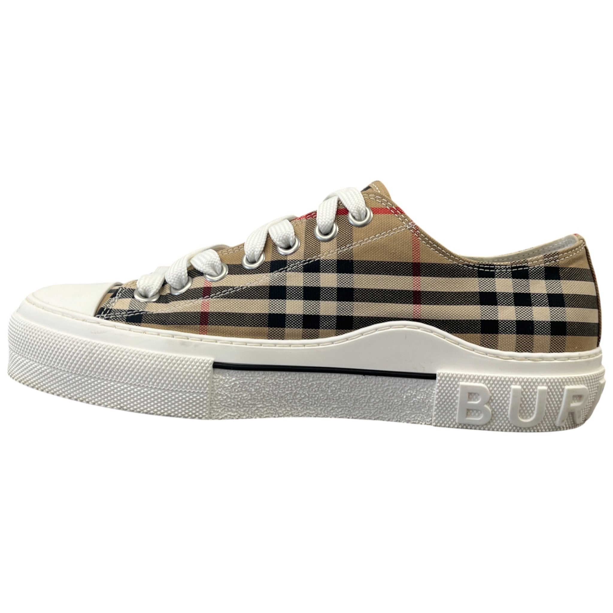 Men's Check Low Trainers Brown Size EU 43 / UK 9