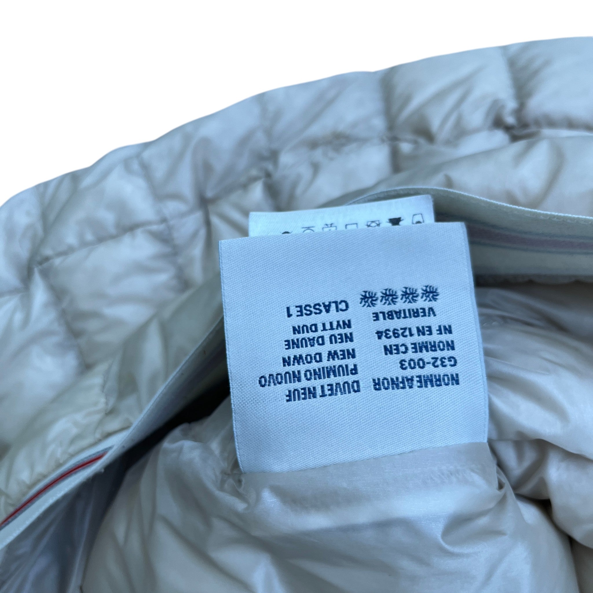 Men's Eliot Down Jacket Cream Size 4 / XL