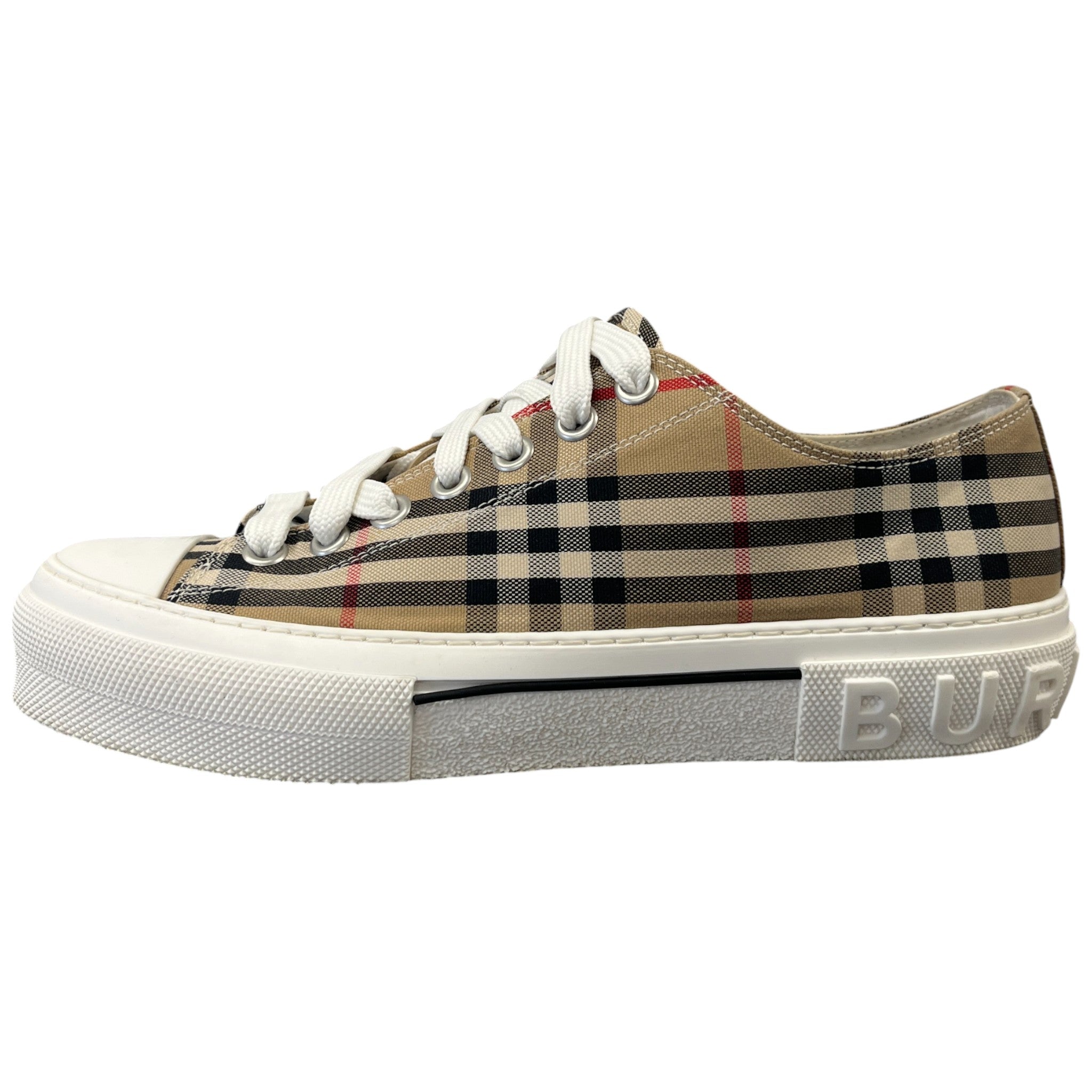 Men's Check Low Trainers Brown Size EU 43 / UK 9