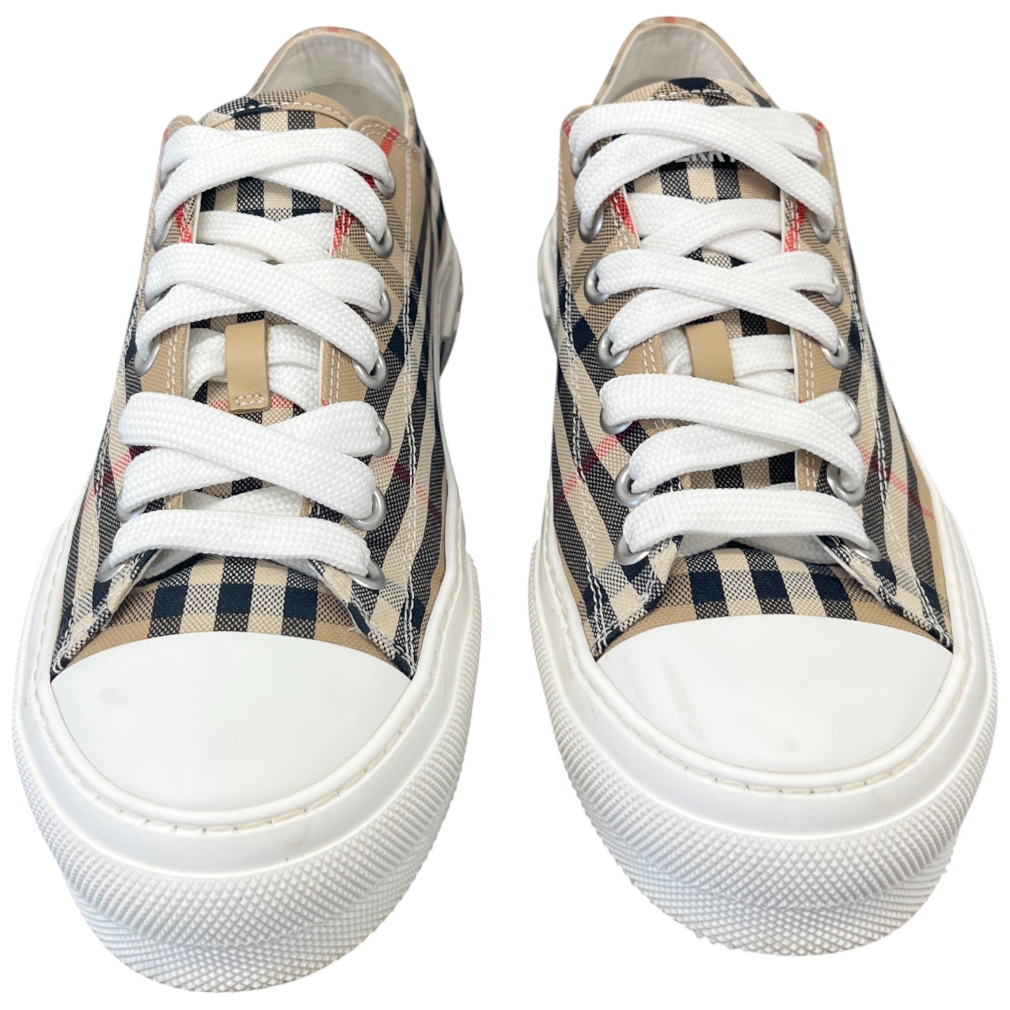 Men's Check Low Trainers Brown Size EU 43 / UK 9