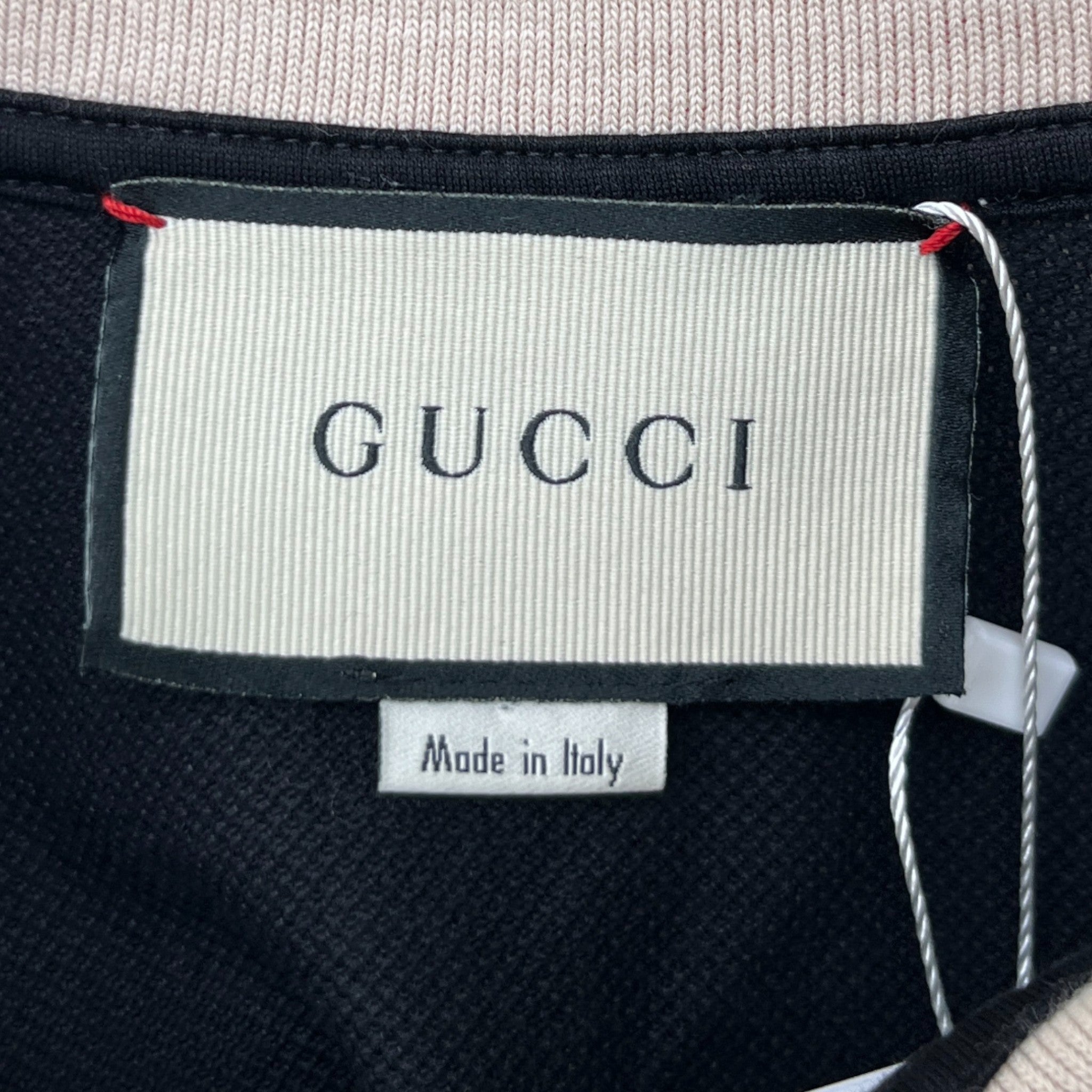 Men's Tape Logo Polo Shirt Black Size M