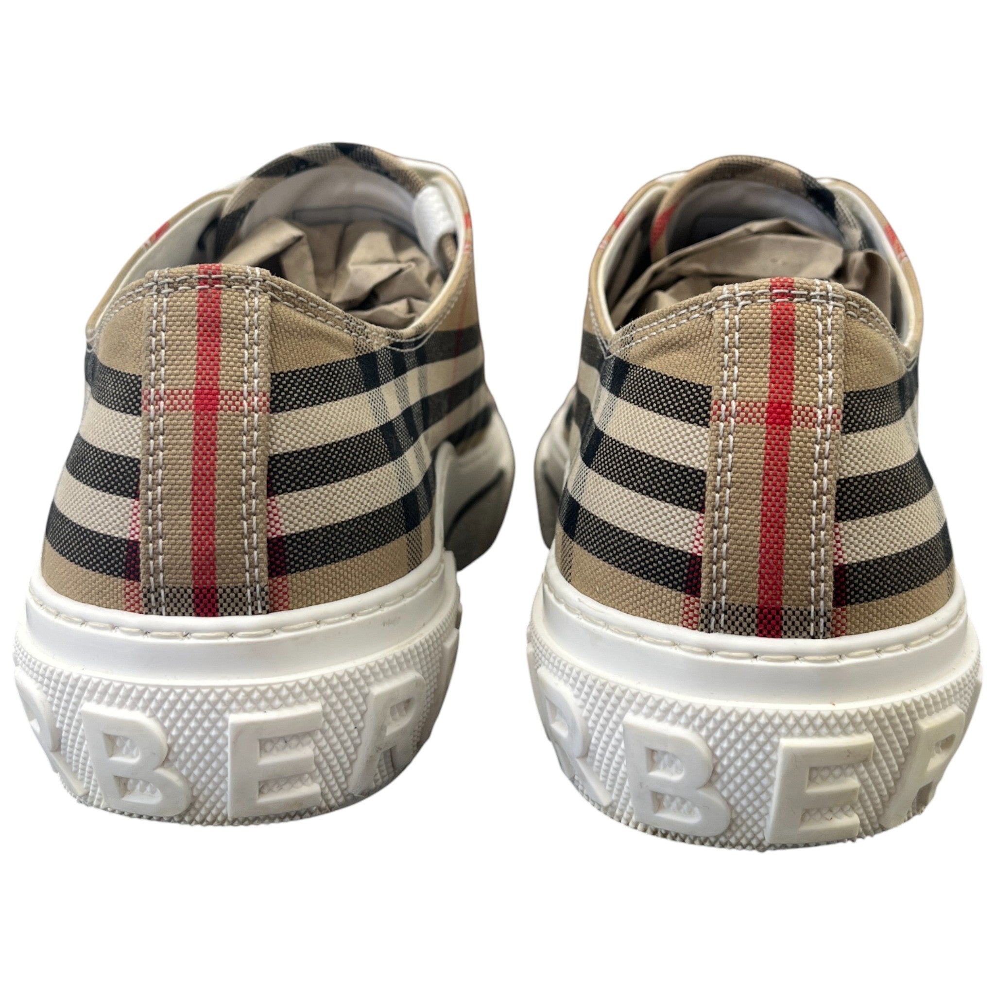 Men's Check Low Trainers Brown Size EU 43 / UK 9