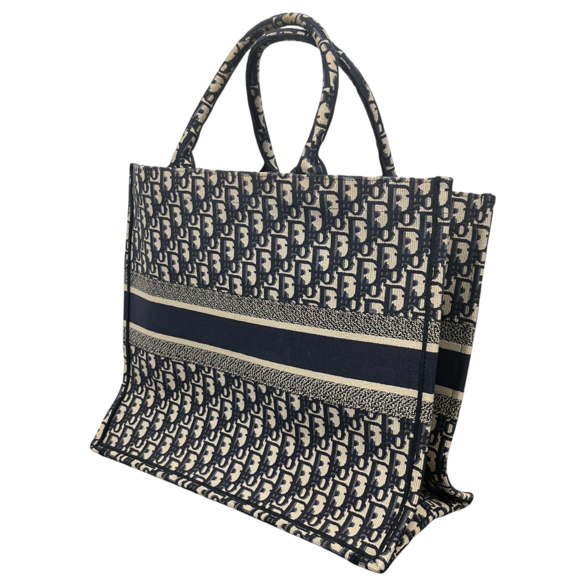 Women's Large Dior Book Tote Bag Blue