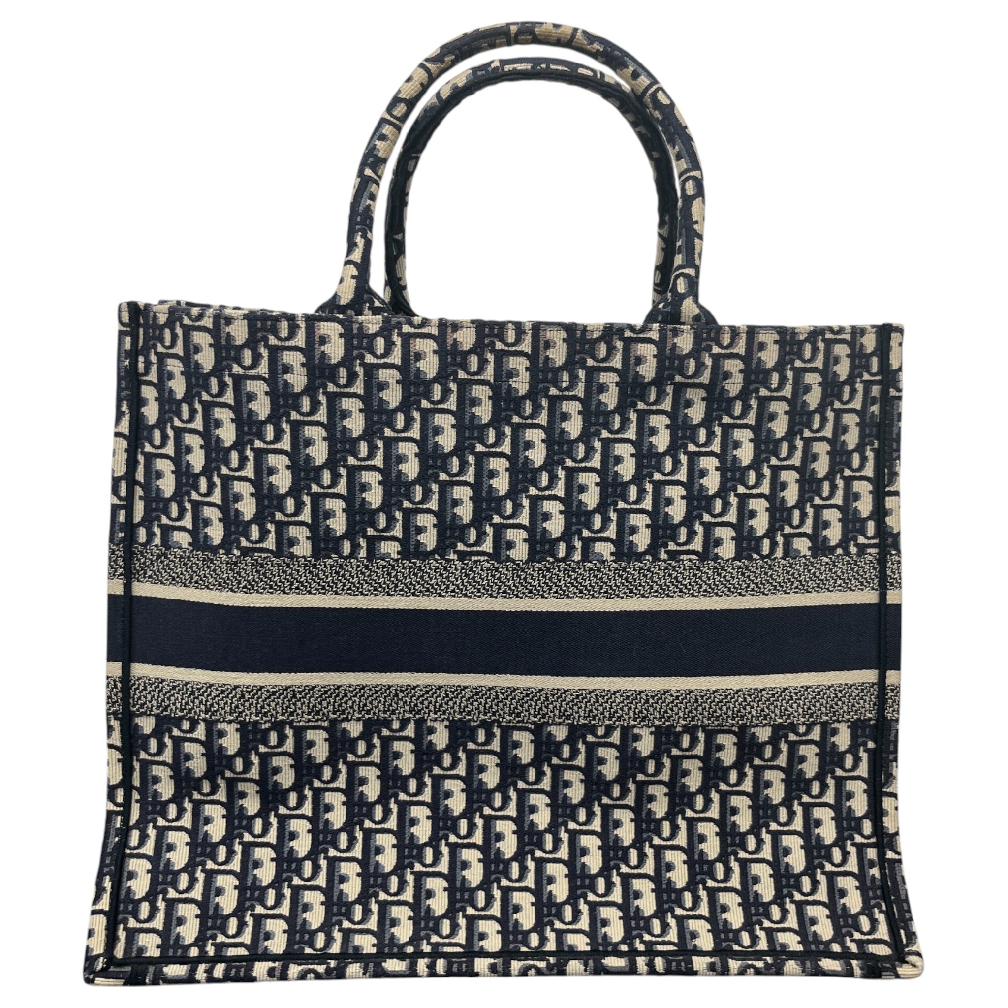 Women's Large Dior Book Tote Bag Blue