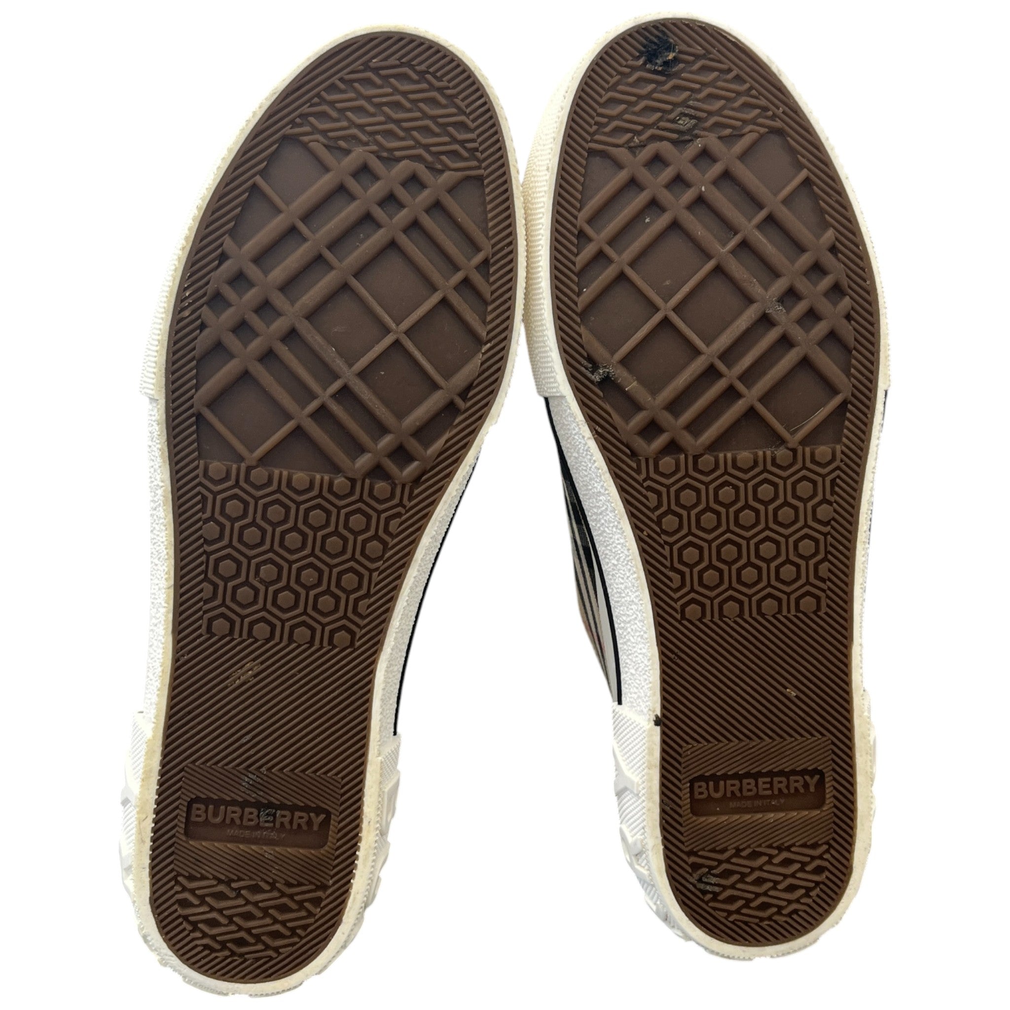 Men's Check Low Trainers Brown Size EU 43 / UK 9