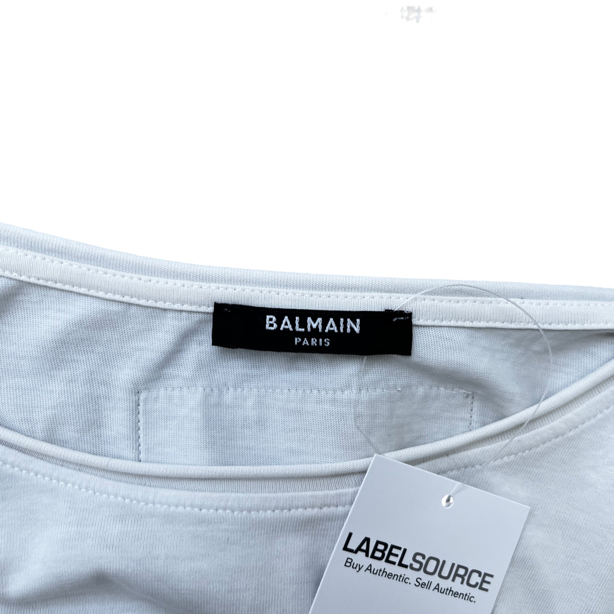 Men's Logo Print T-Shirt White Size S