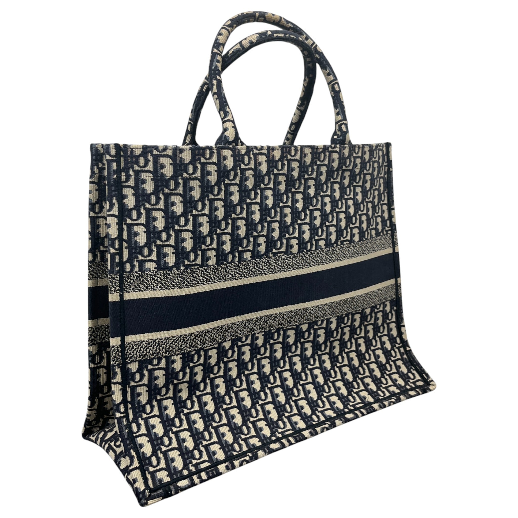 Women's Large Dior Book Tote Bag Blue