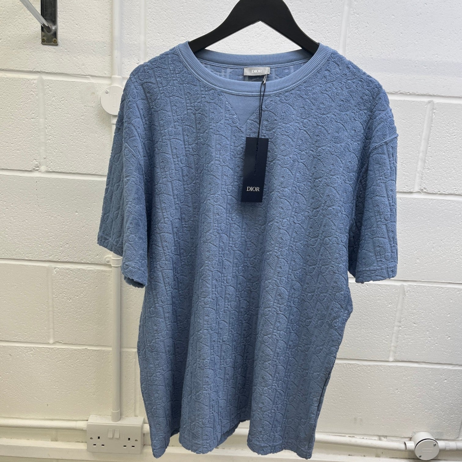 Men's Oblique T-Shirt Blue Size XL