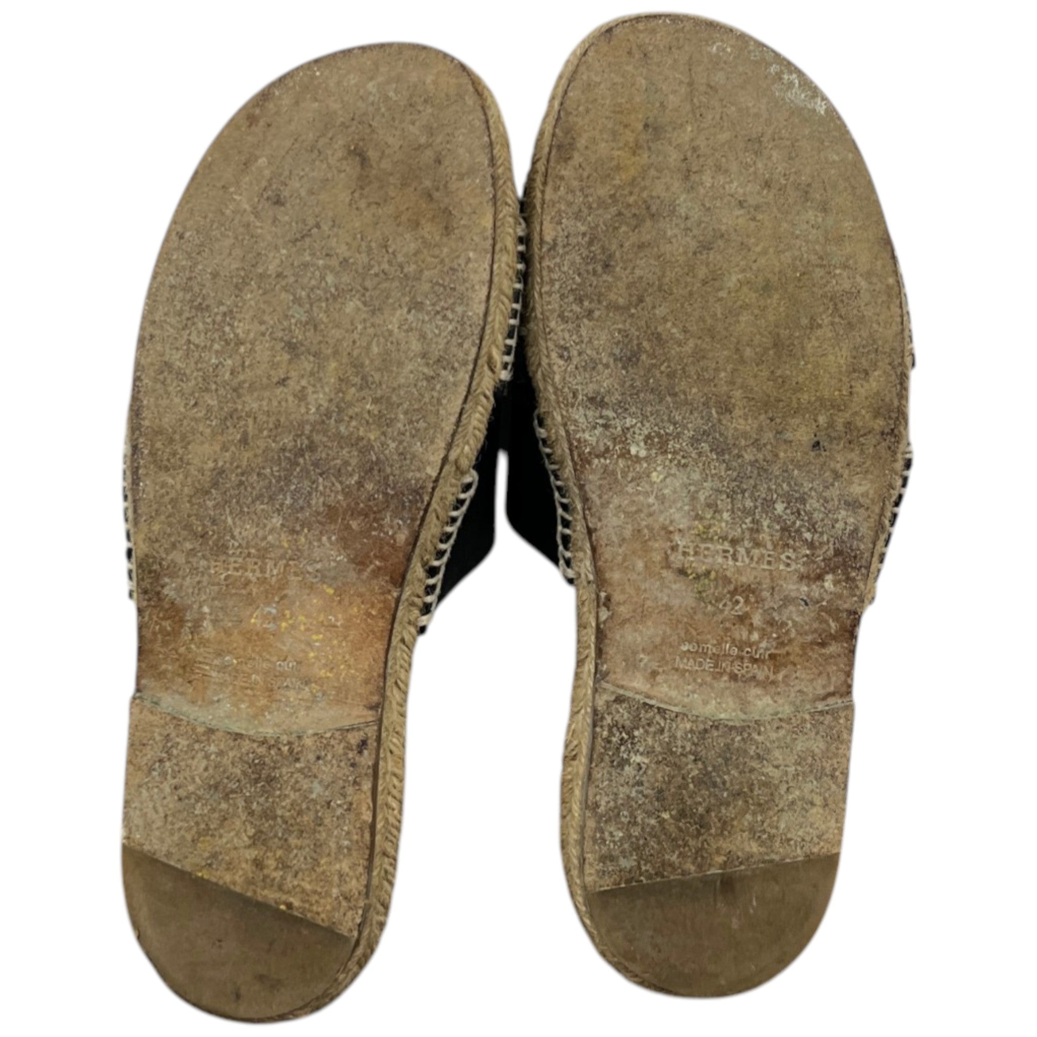 Men's Antigua Espadrille Sandals Black Size EU 42 / UK 8