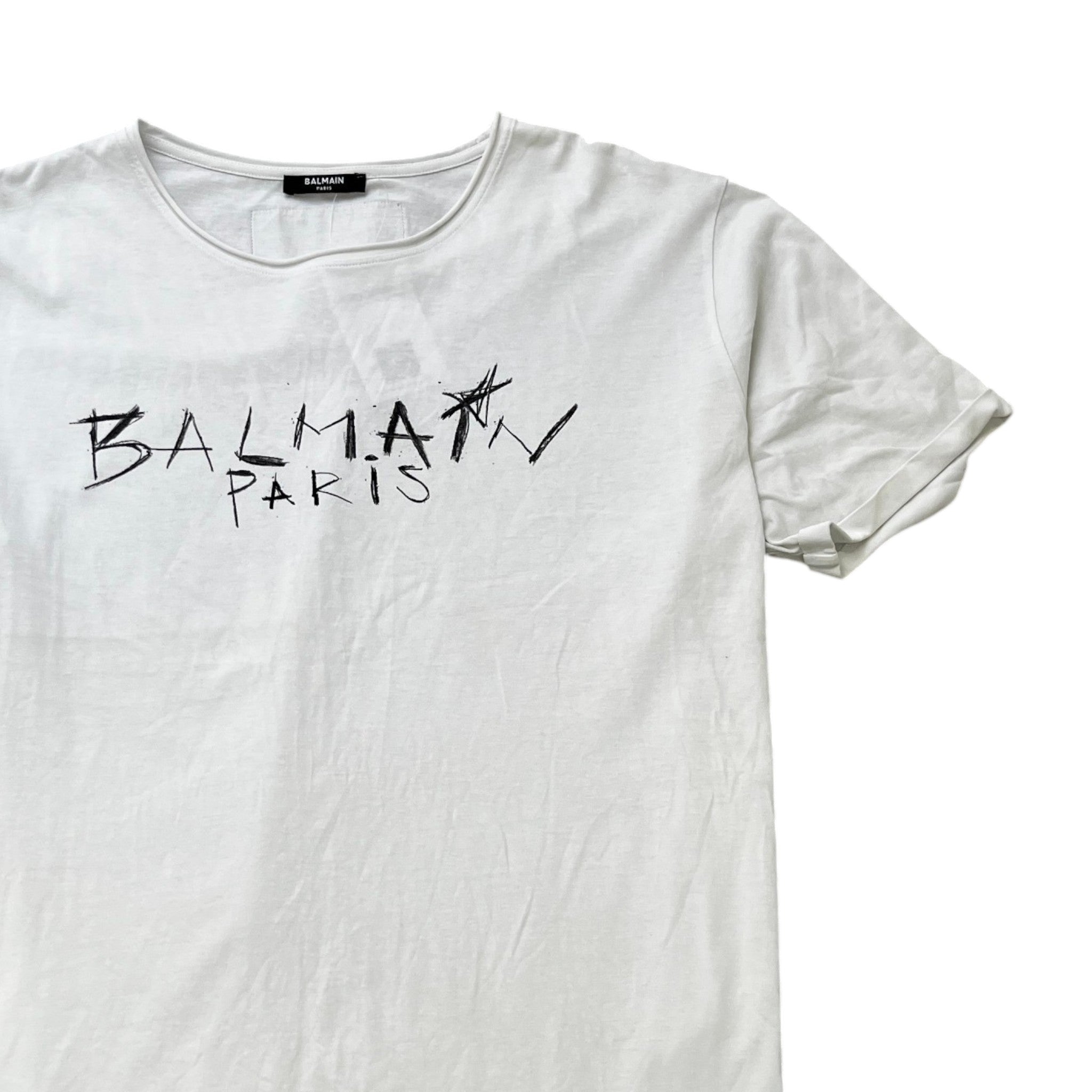 Men's Logo Print T-Shirt White Size S