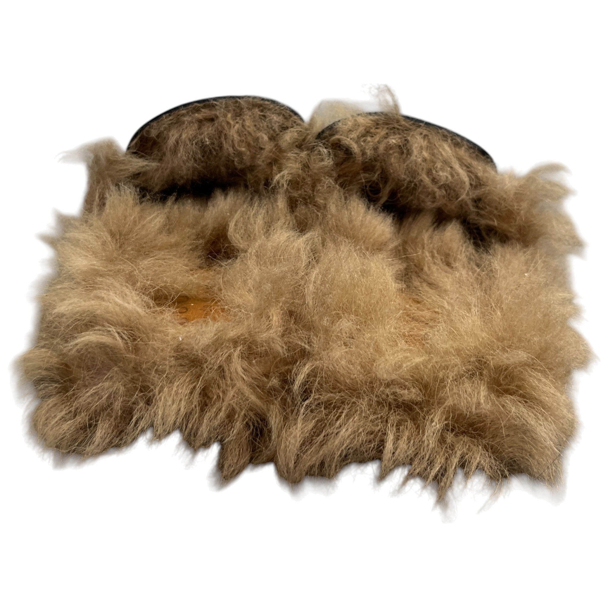 Men's Princetown Fur Loafers Black Size EU 41.5 / UK 7.5