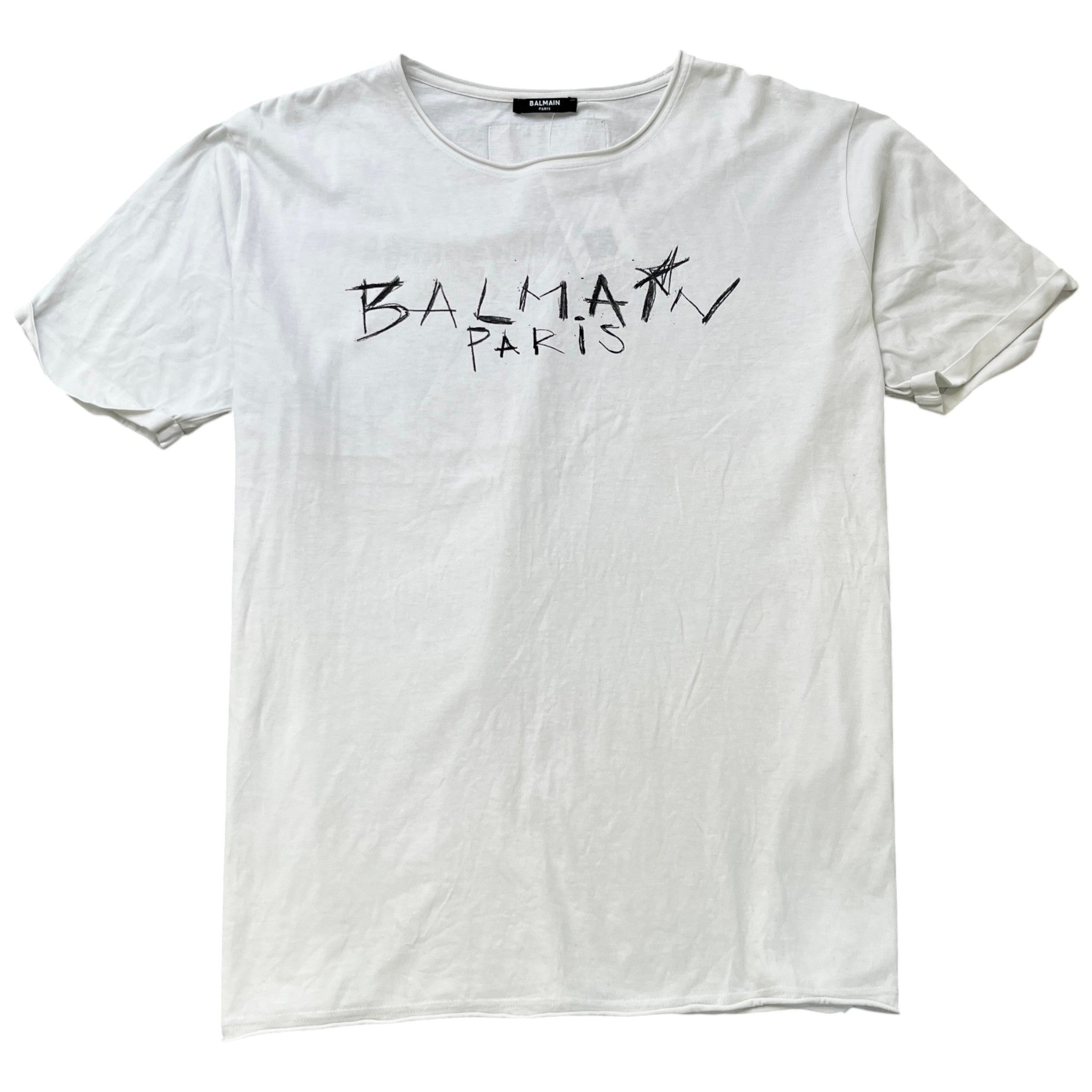 Men's Logo Print T-Shirt White Size S